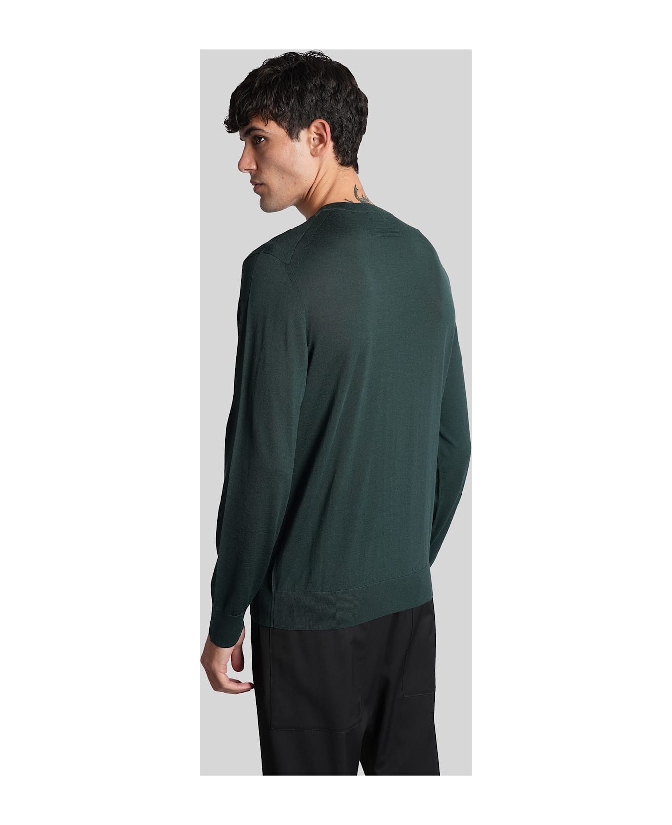 Zegna Knitwear In Green Wool - green