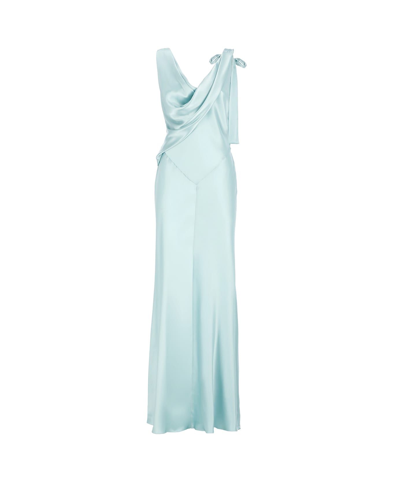 Alberta Ferretti Silk Dress - Light Blue