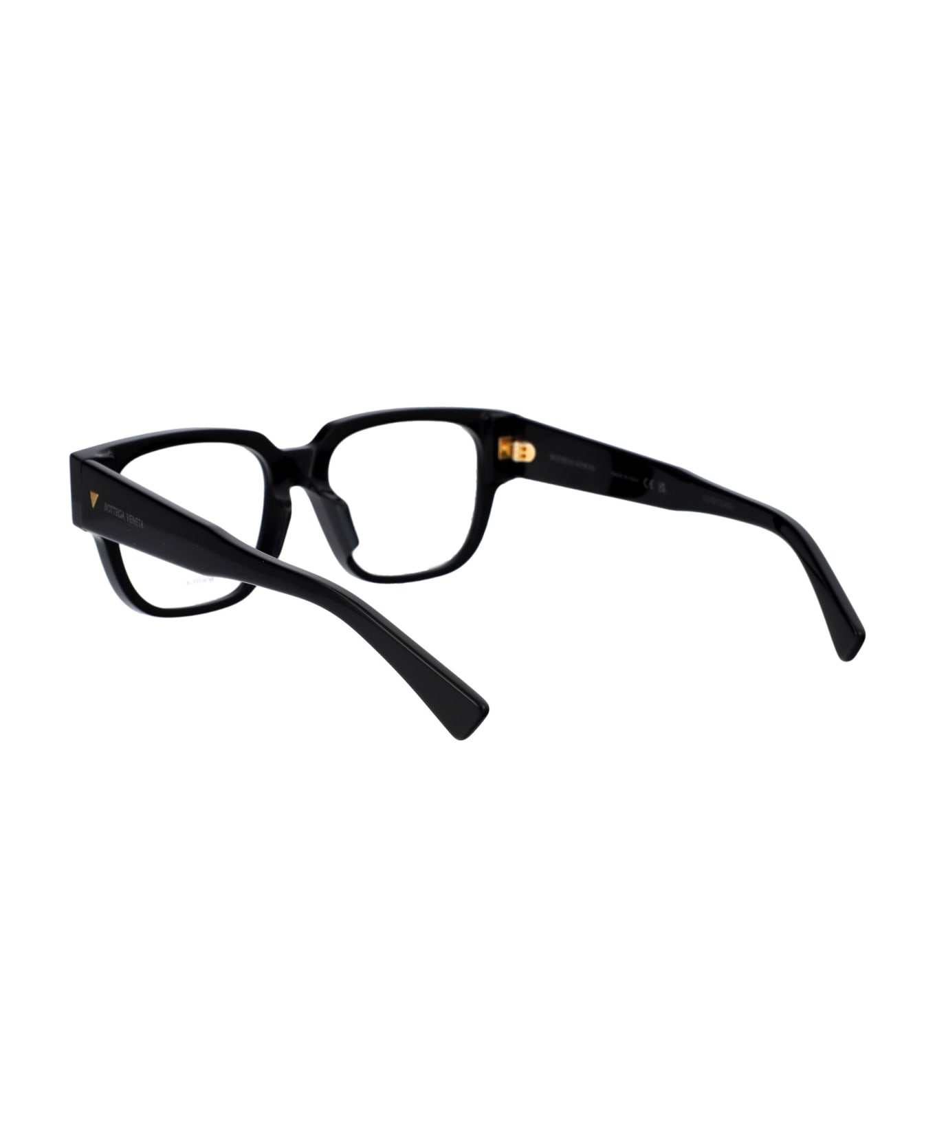 Bottega Veneta Eyewear Bv1289o Glasses - 001 BLACK BLACK TRANSPARENT