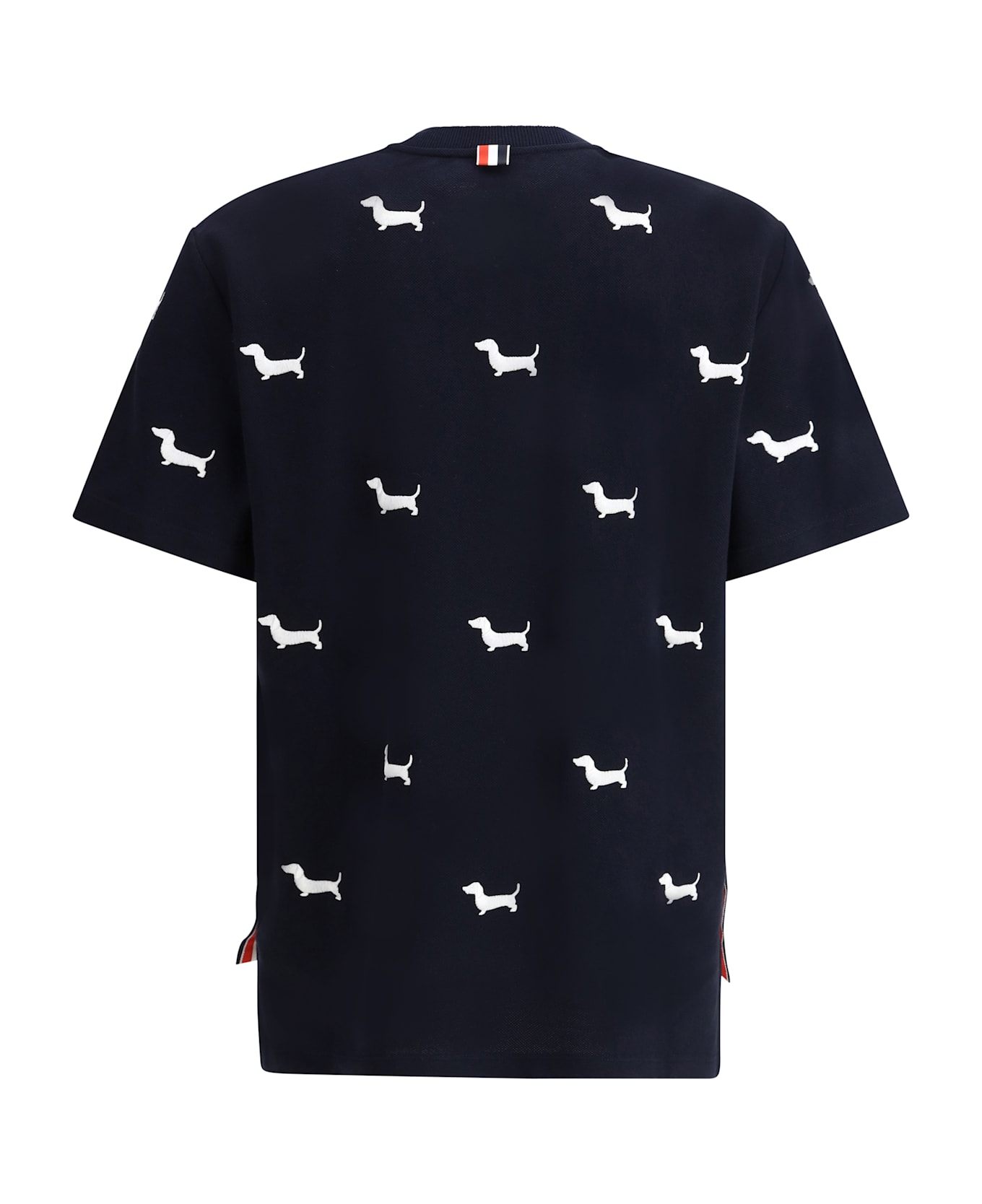 Thom Browne T-shirt With Dachshunds - Navy