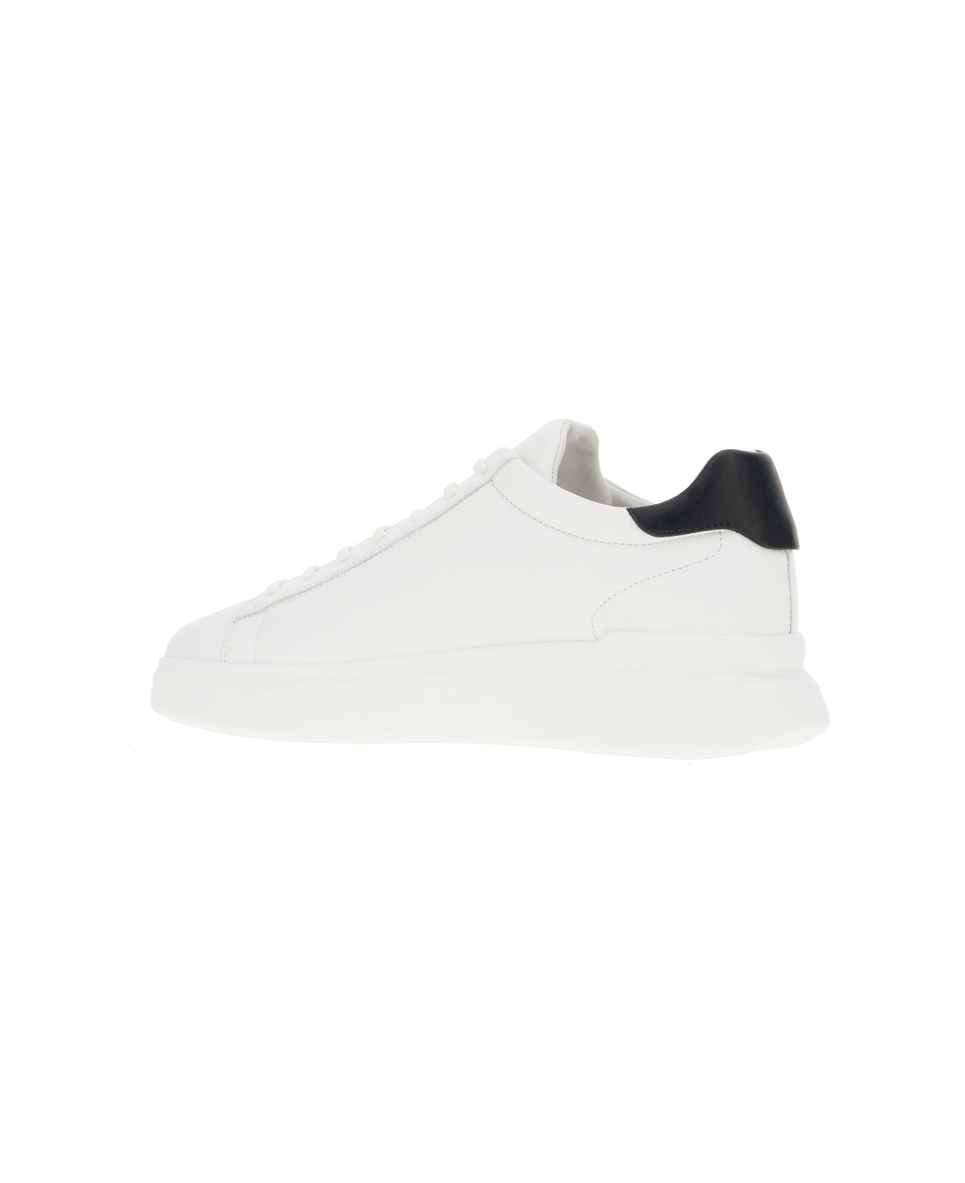 Hogan White Leather H580 Sneakers - WHITE