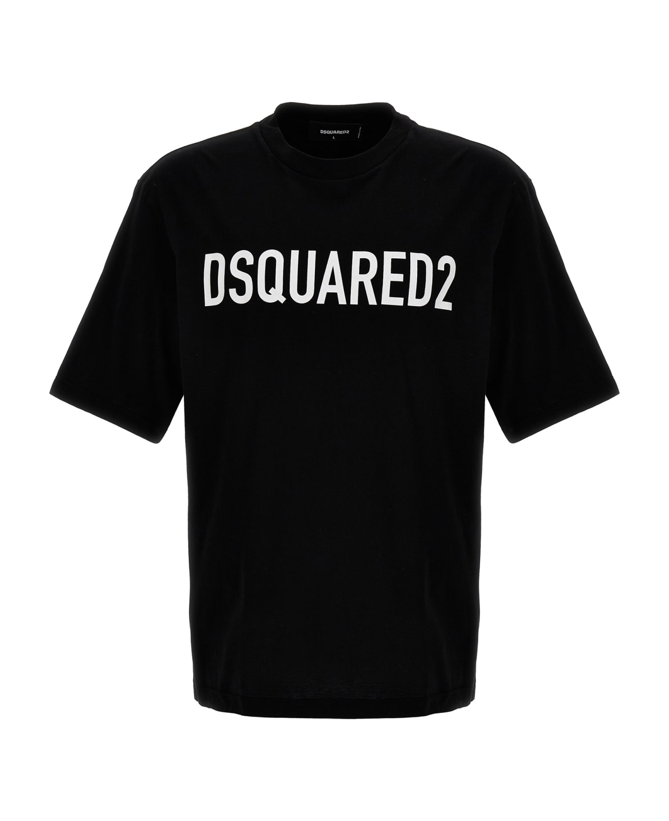 Dsquared2 Logo Print T-shirt - White/Black