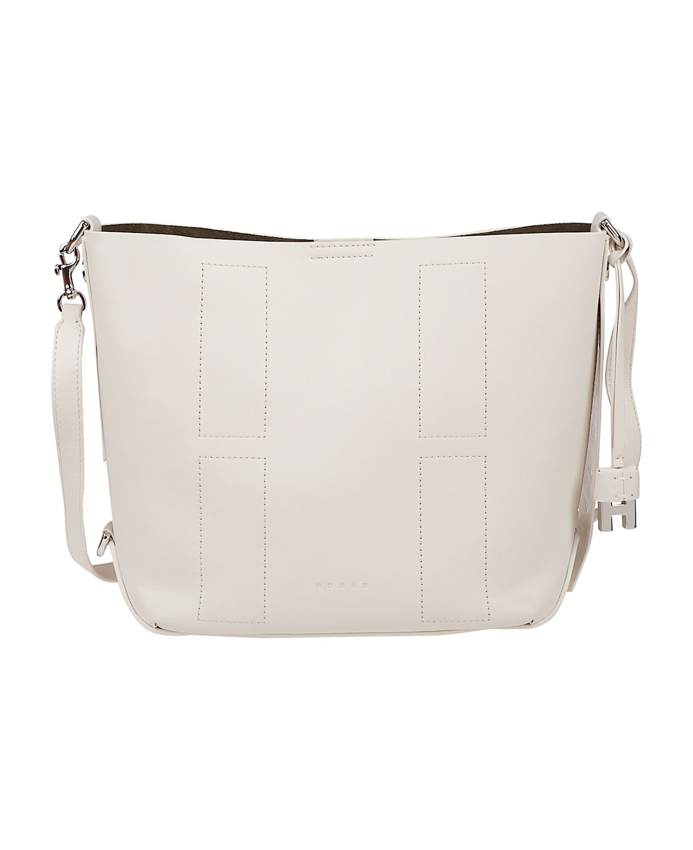 Hogan Small H01r Hobo Bag - Bianco Marmo