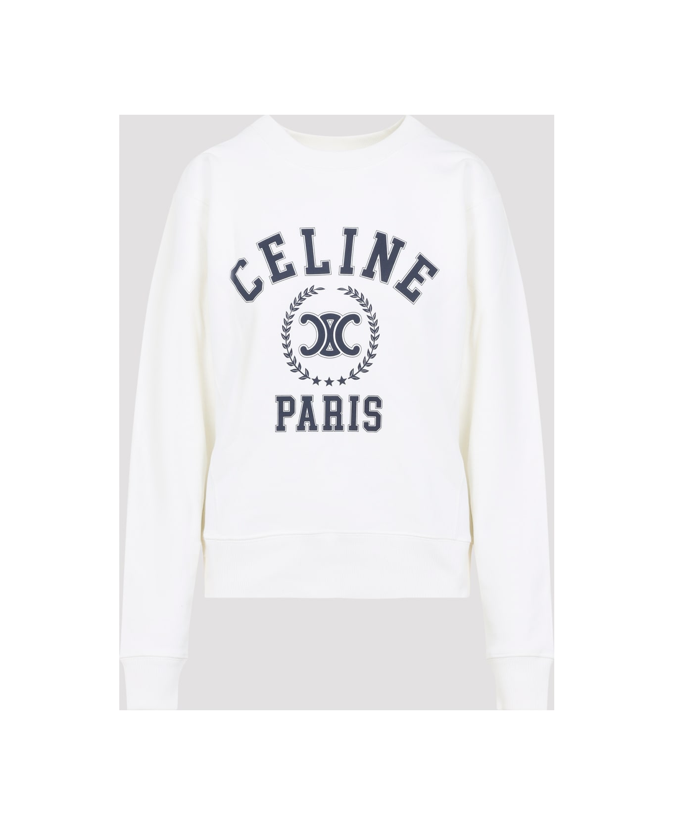 Celine University Sweatshirt - WHITE