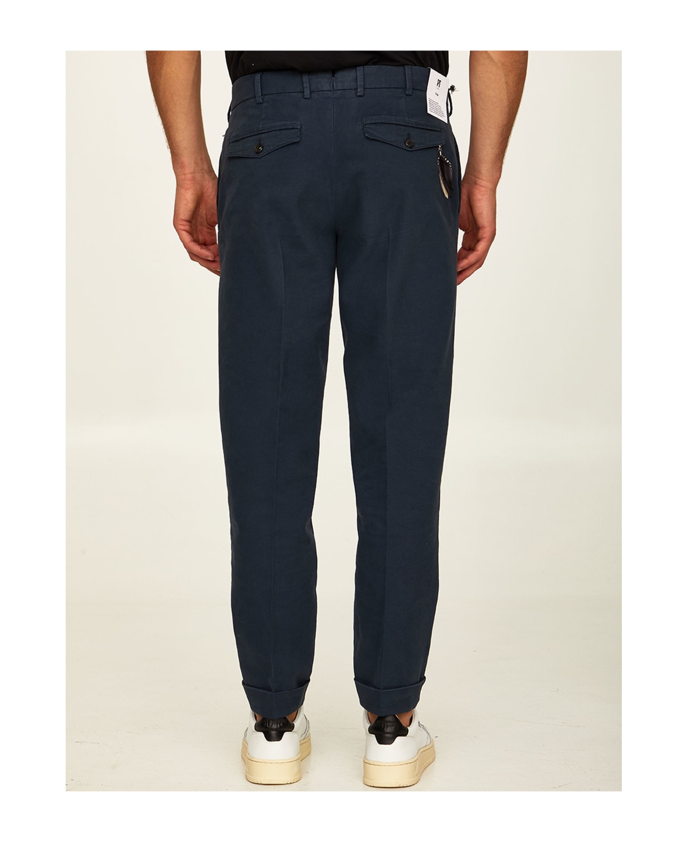 PT Torino Pleated Trousers - BLUE
