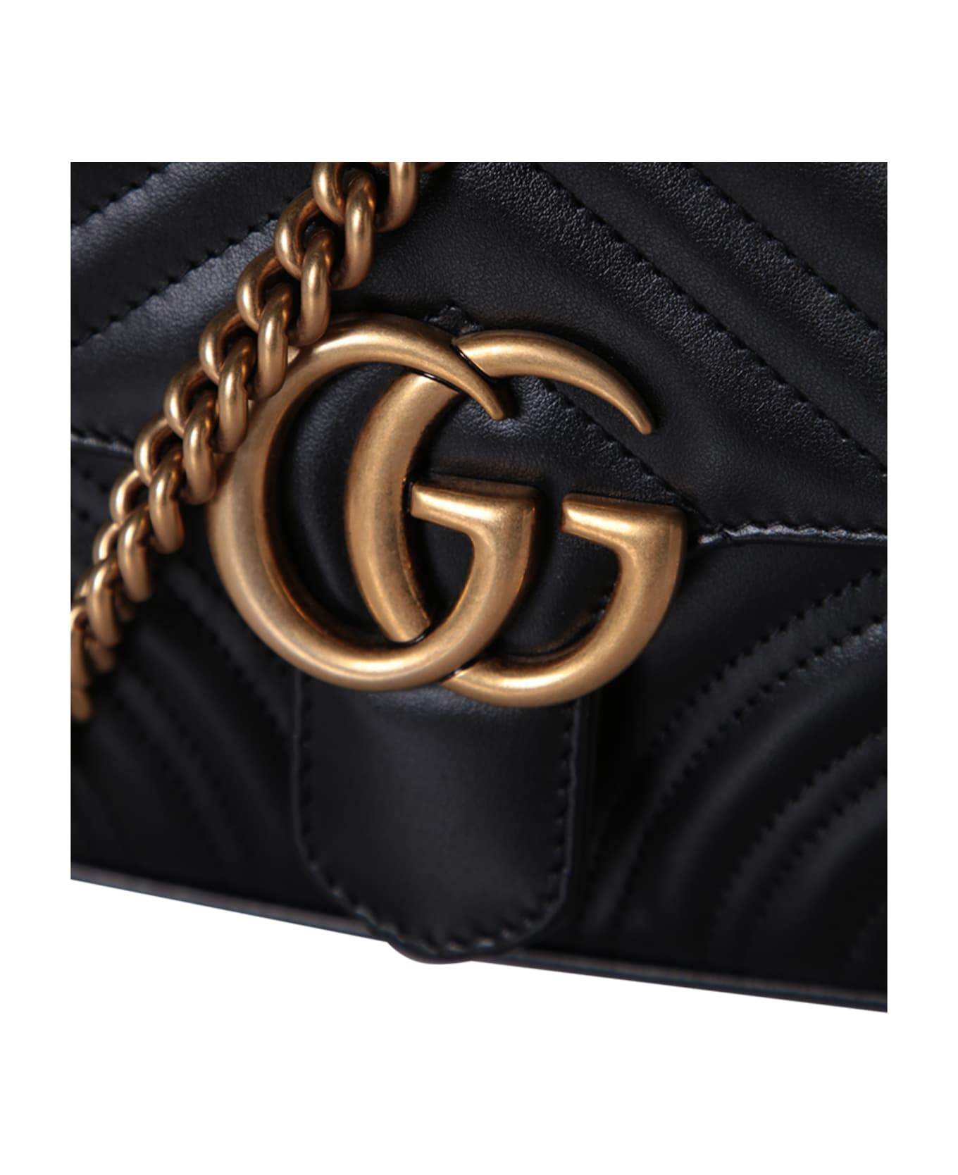 Gucci Gg Marmont Mini Shoulder Bag - Black