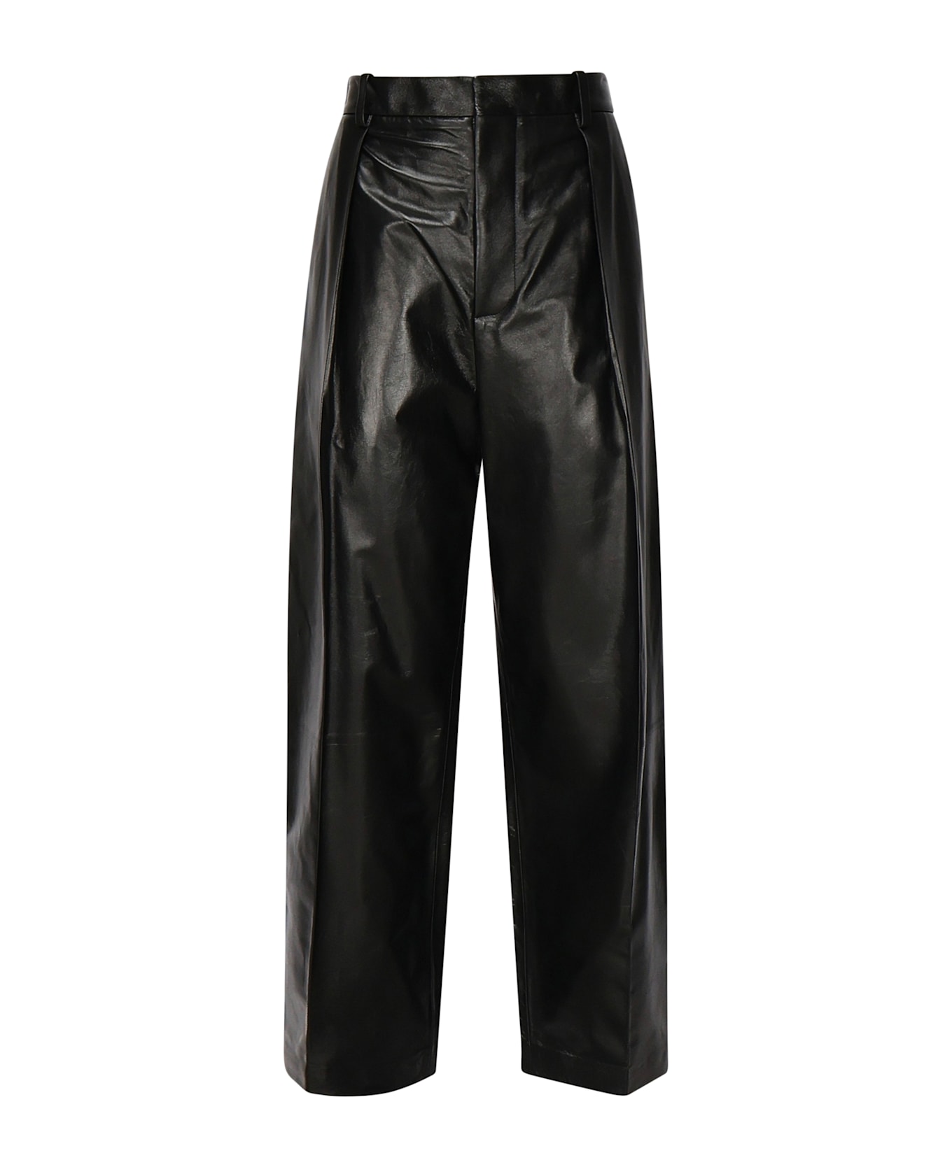 Bottega Veneta Leather Pants - Black