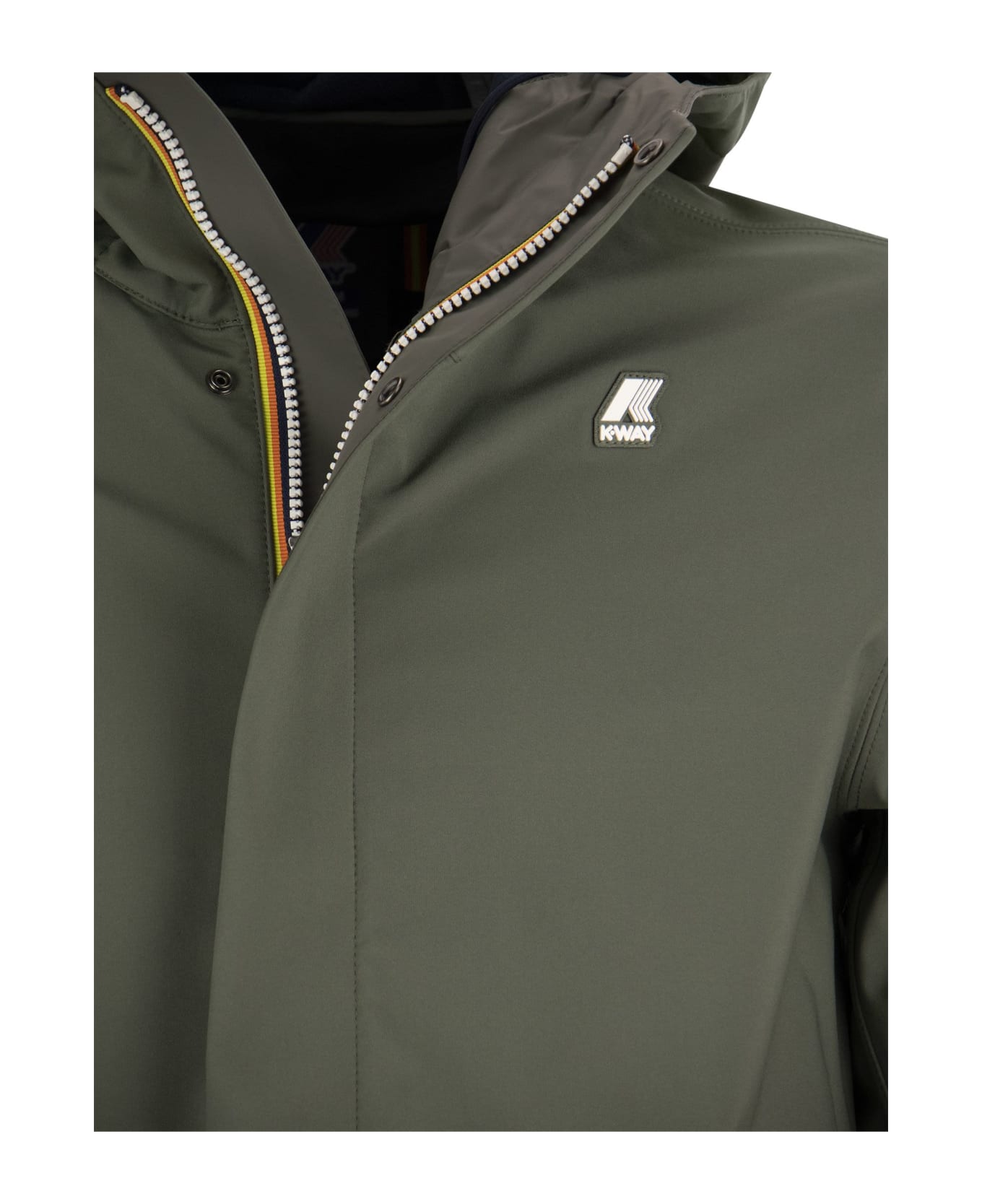 K-Way Marlyn Bonded - Hooded Jacket - Military Green