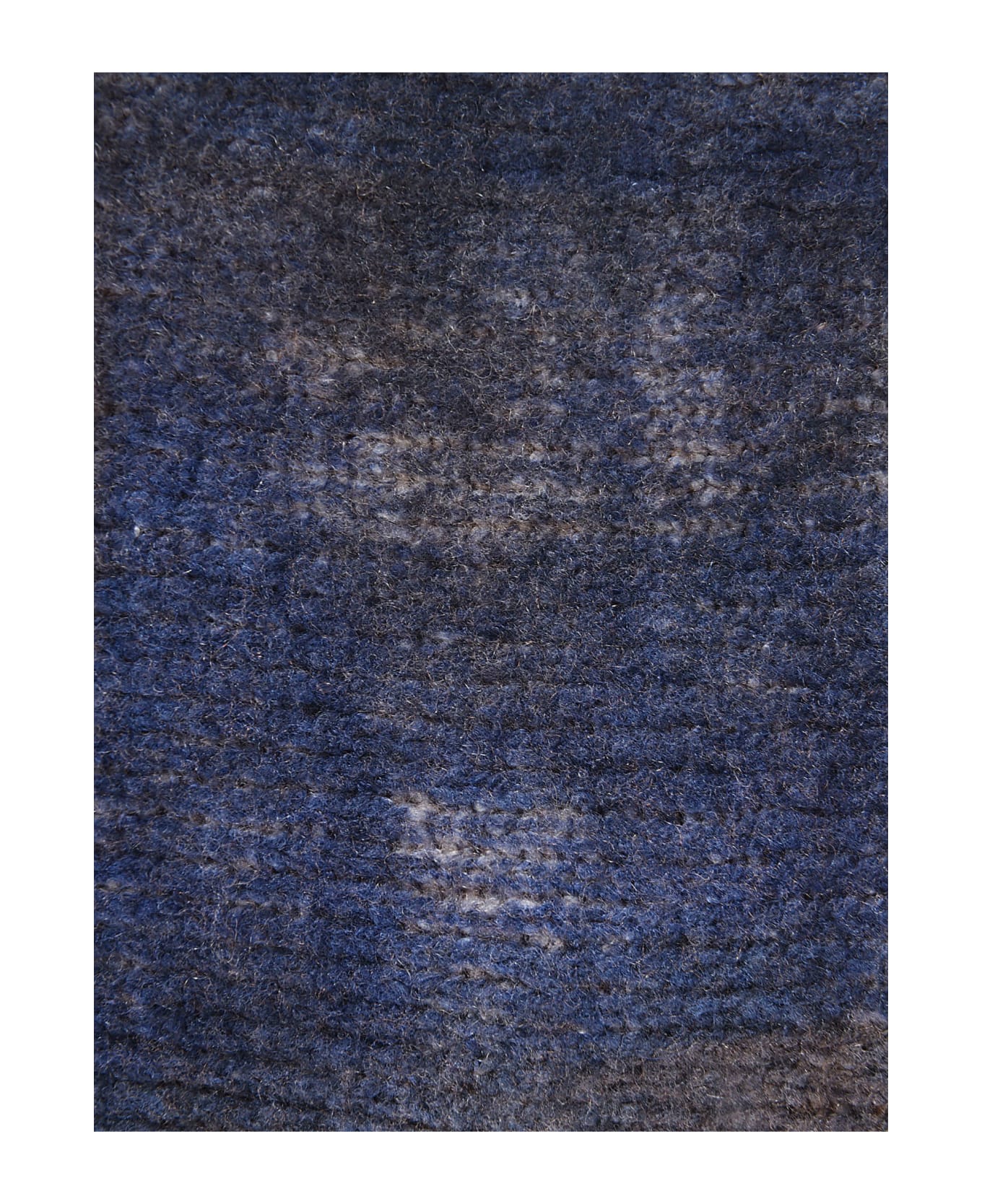 f cashmere Woven Scarf - Blue/Brown スカーフ＆ストール