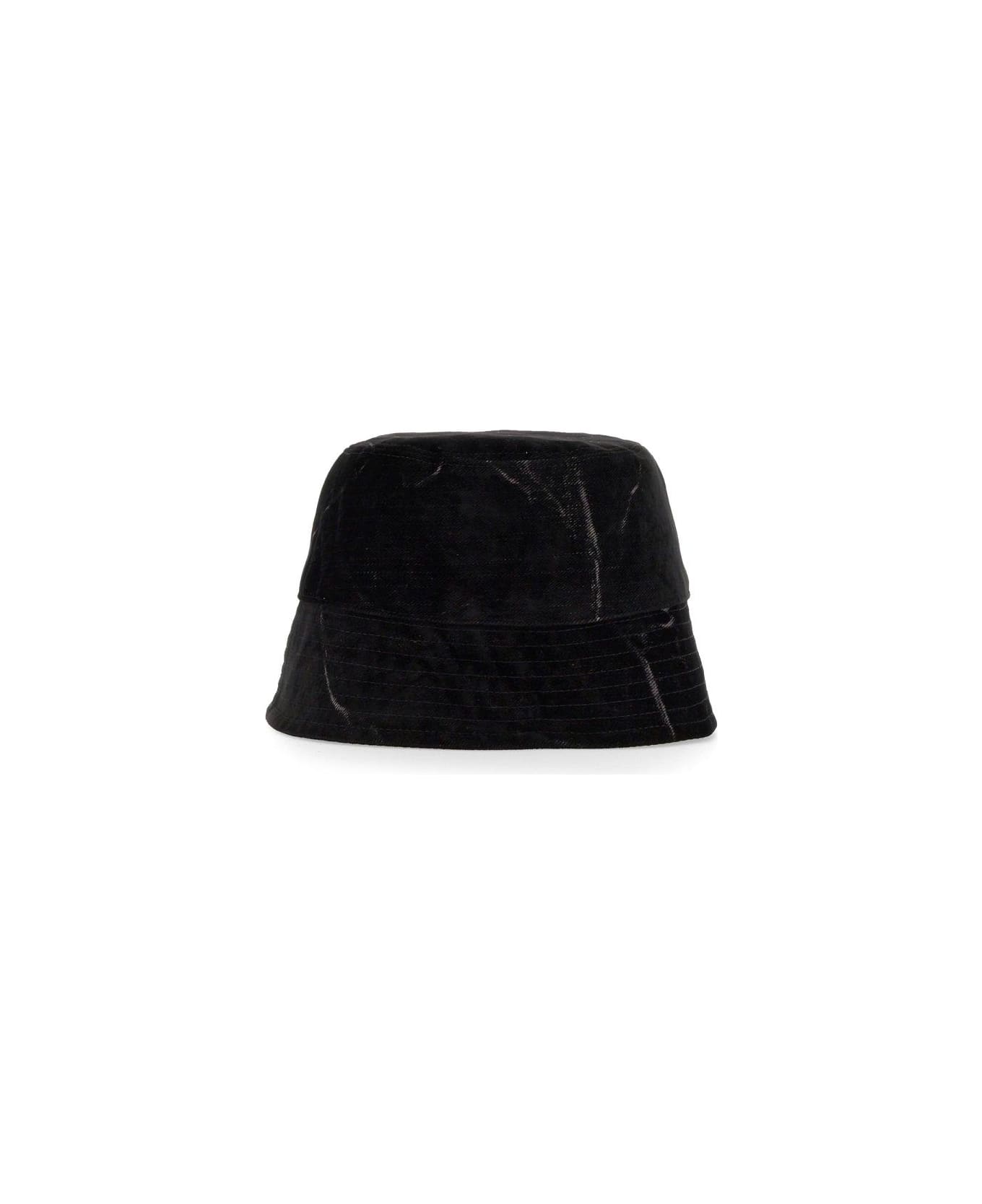 Stella McCartney Logo Embroidered Bucket Hat - Black