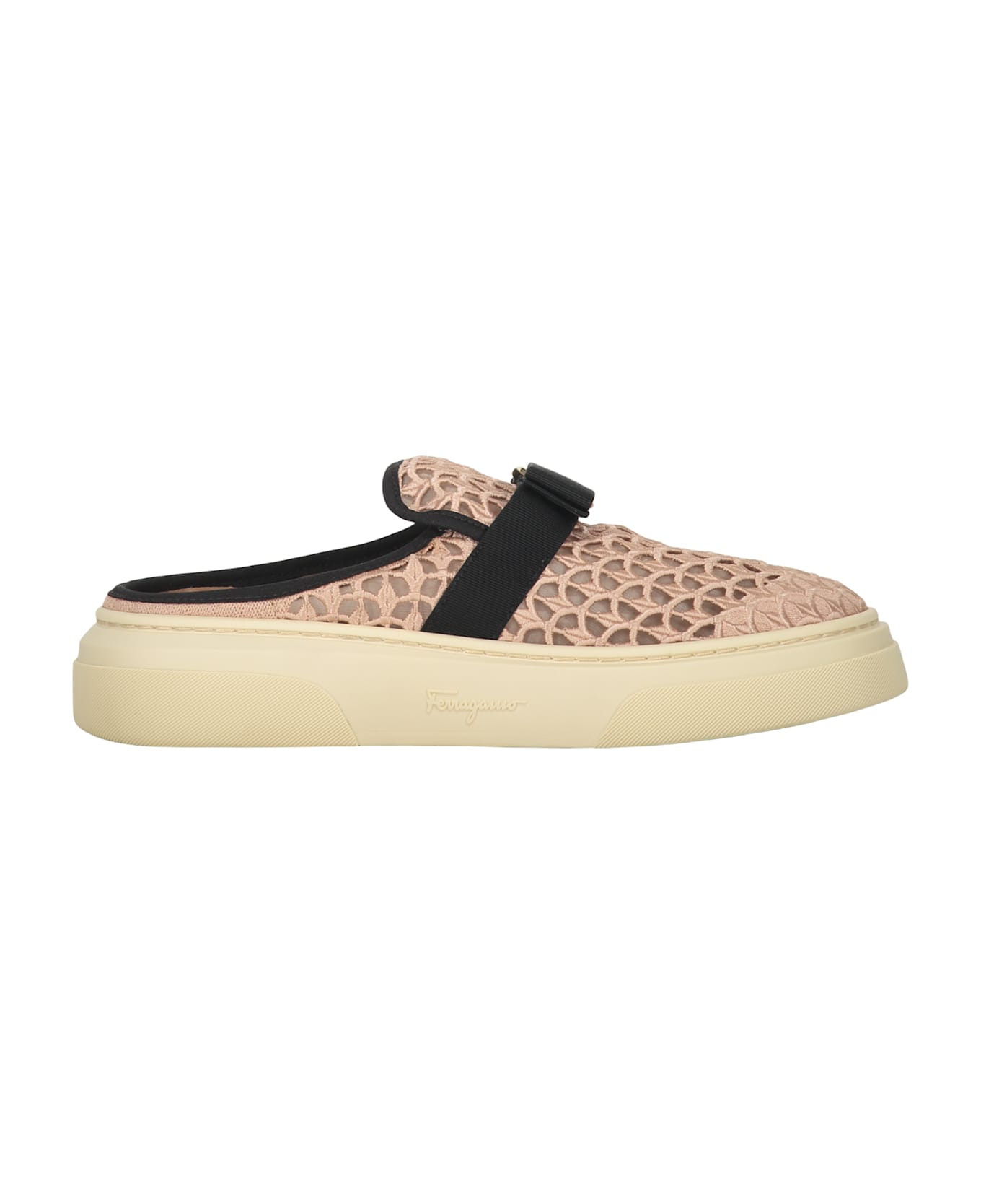 Ferragamo Fabric Mules - Pink フラットシューズ