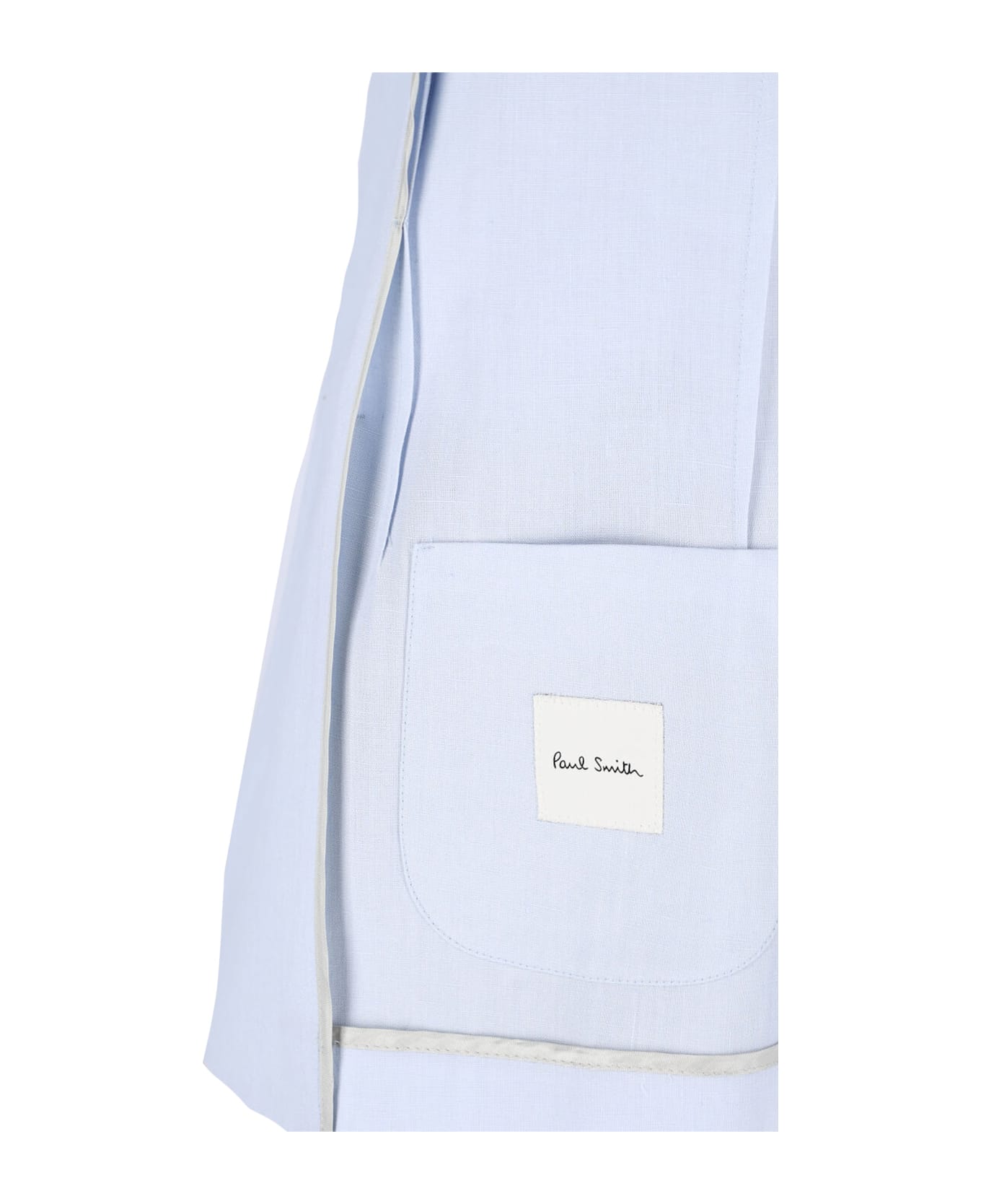Paul Smith Single-breasted Linen Blazer - Light Blue