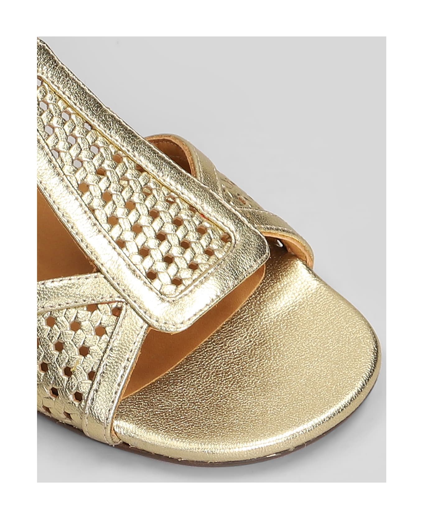 Chie Mihara Flats In Gold Leather - gold
