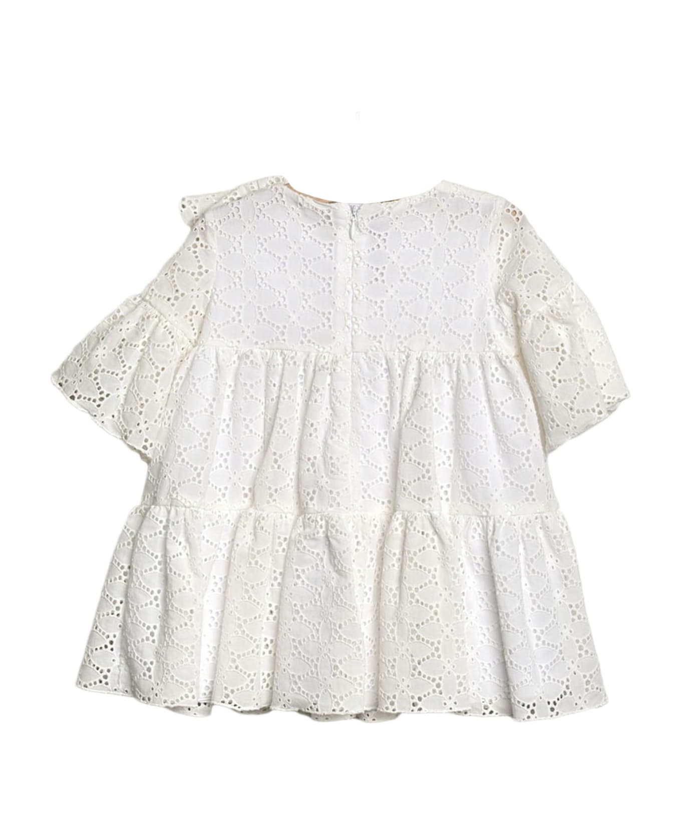 Little Bear Dresses White - White