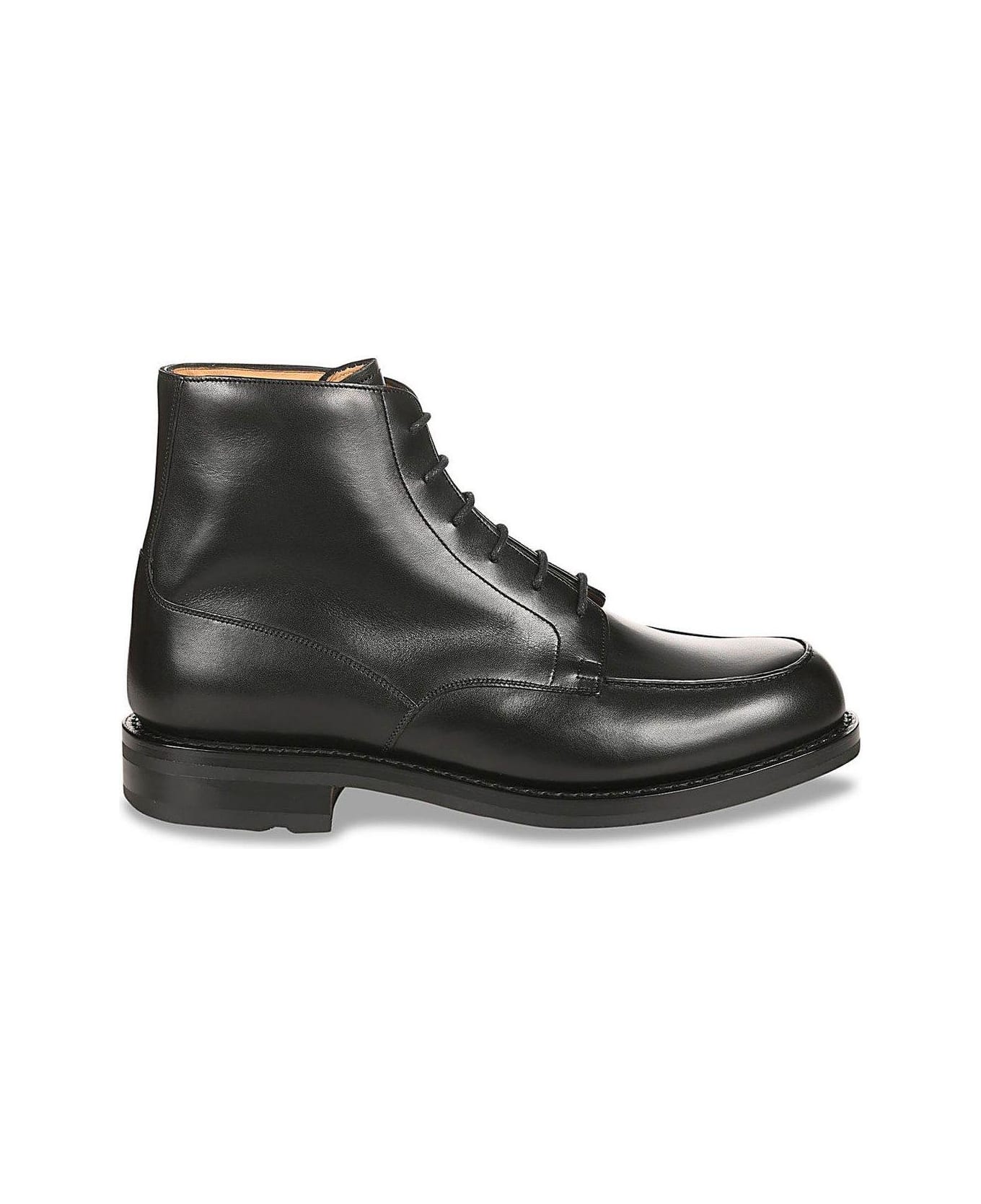 Church's Round-toe Lace-up Ankle Boots - Nero ブーツ