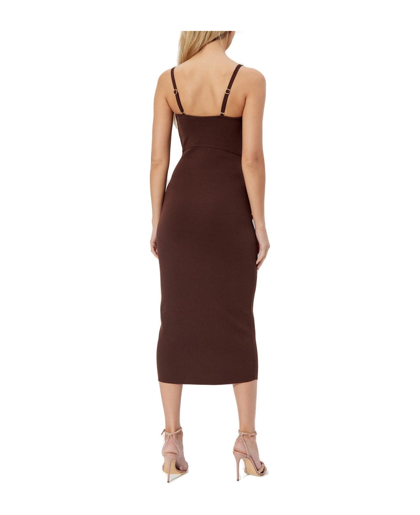 Cult Gaia Jenny Knitted Dress - BROWN