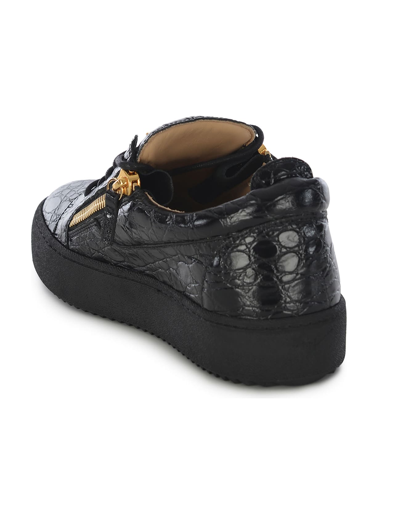 Giuseppe Zanotti Sneakers Giuseppe Zanotti "frenkie" Made Of Leather - Black