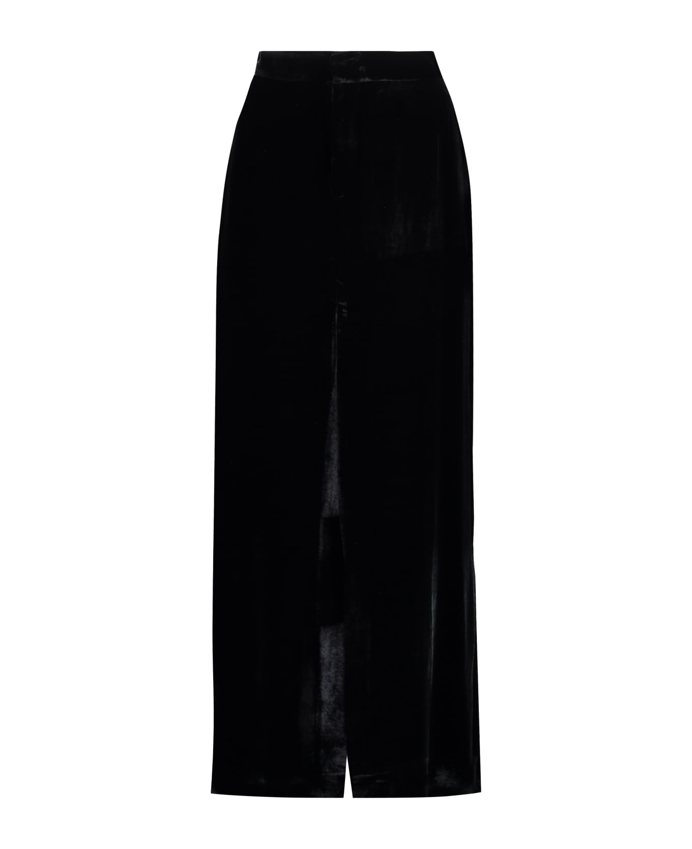 Parosh Velvet Skirt - black