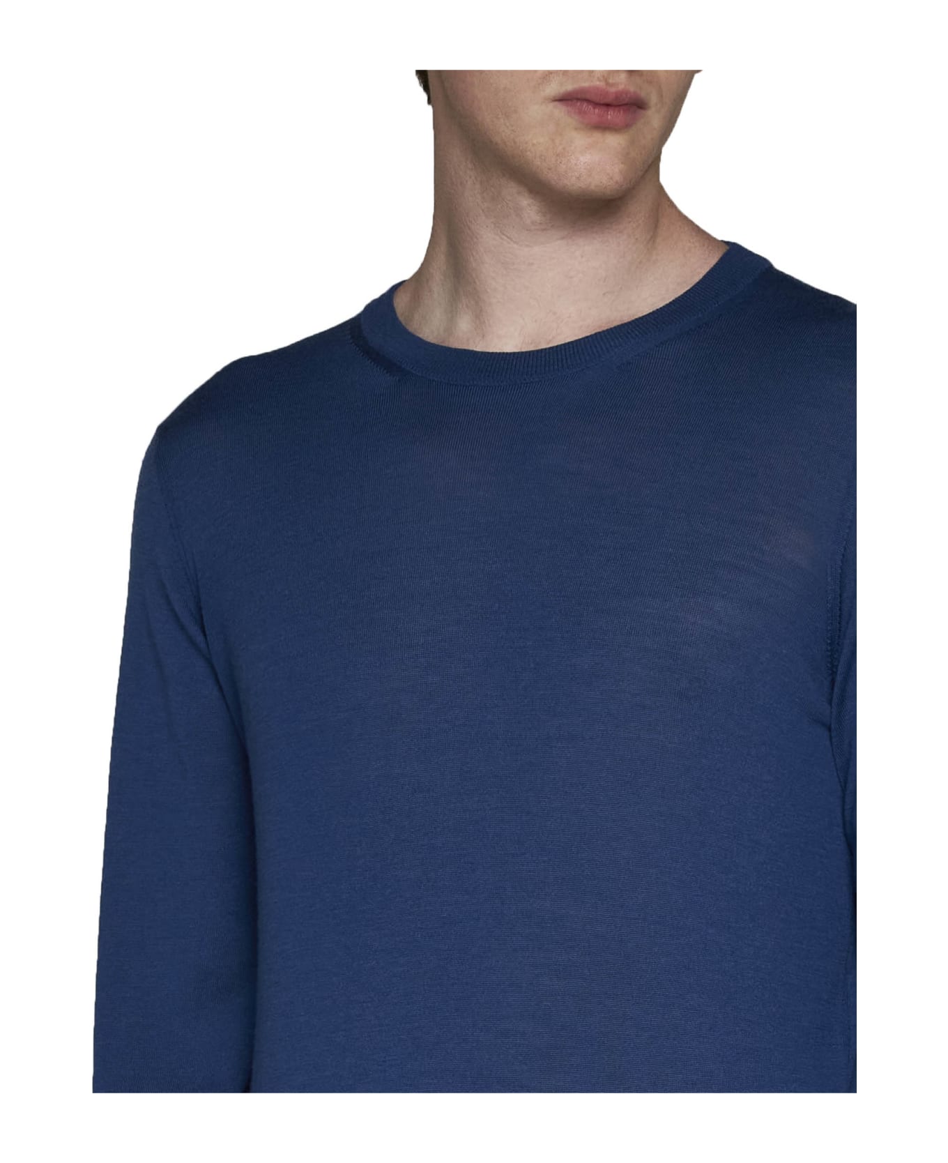 Piacenza Cashmere Sweater - Blue ニットウェア