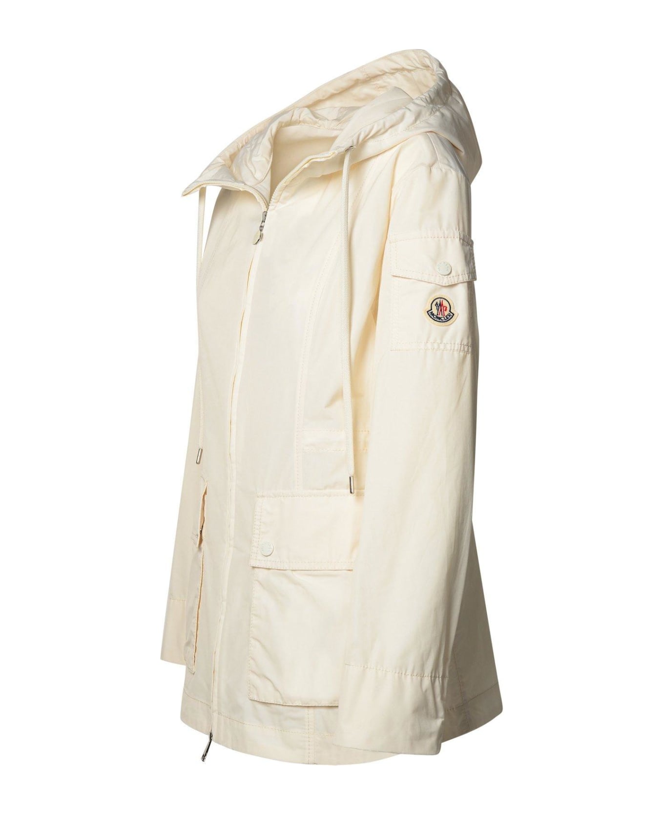 Moncler Leandro Drawstring Hooded Jacket - White コート