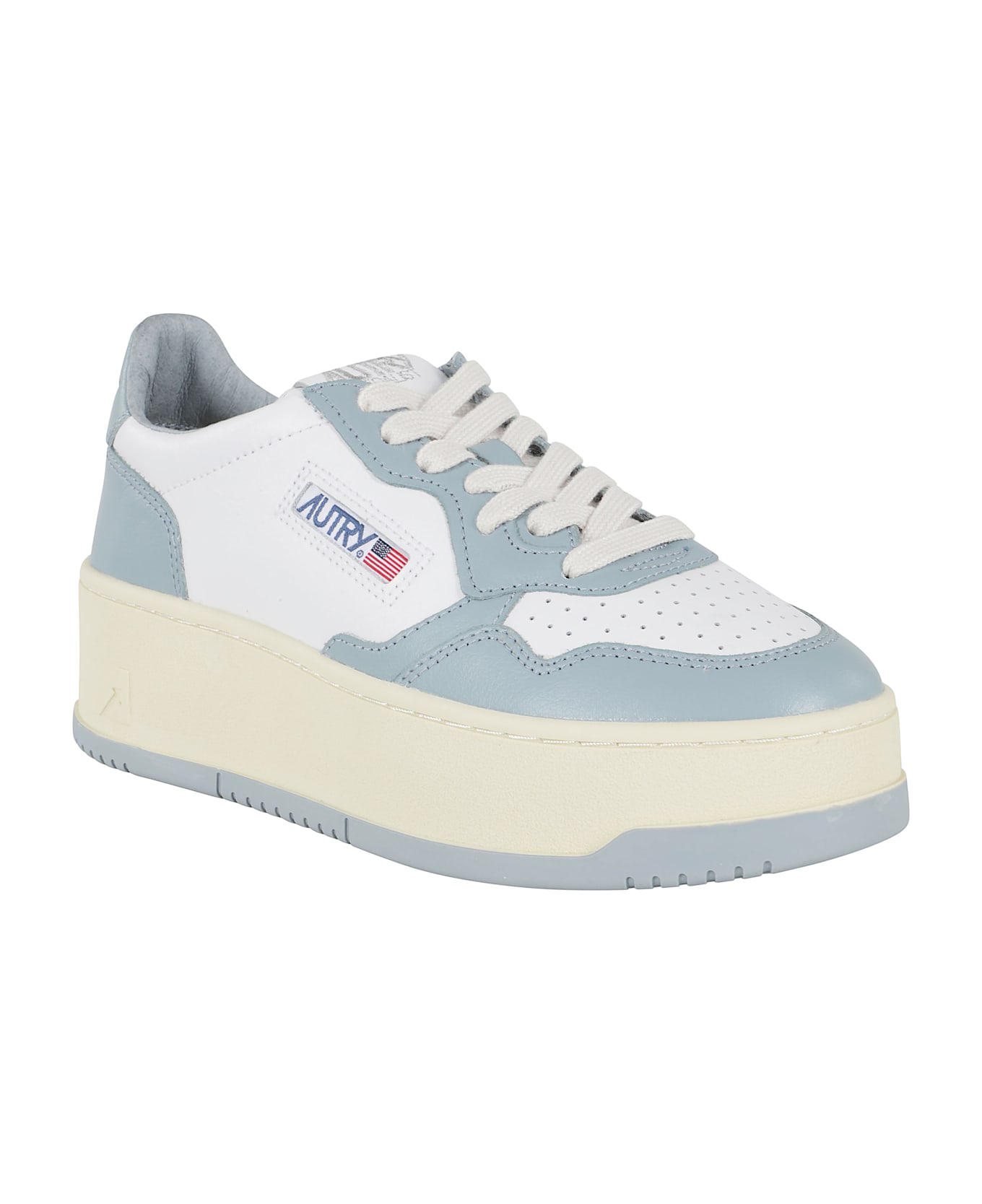Autry Platform Low - White Blue