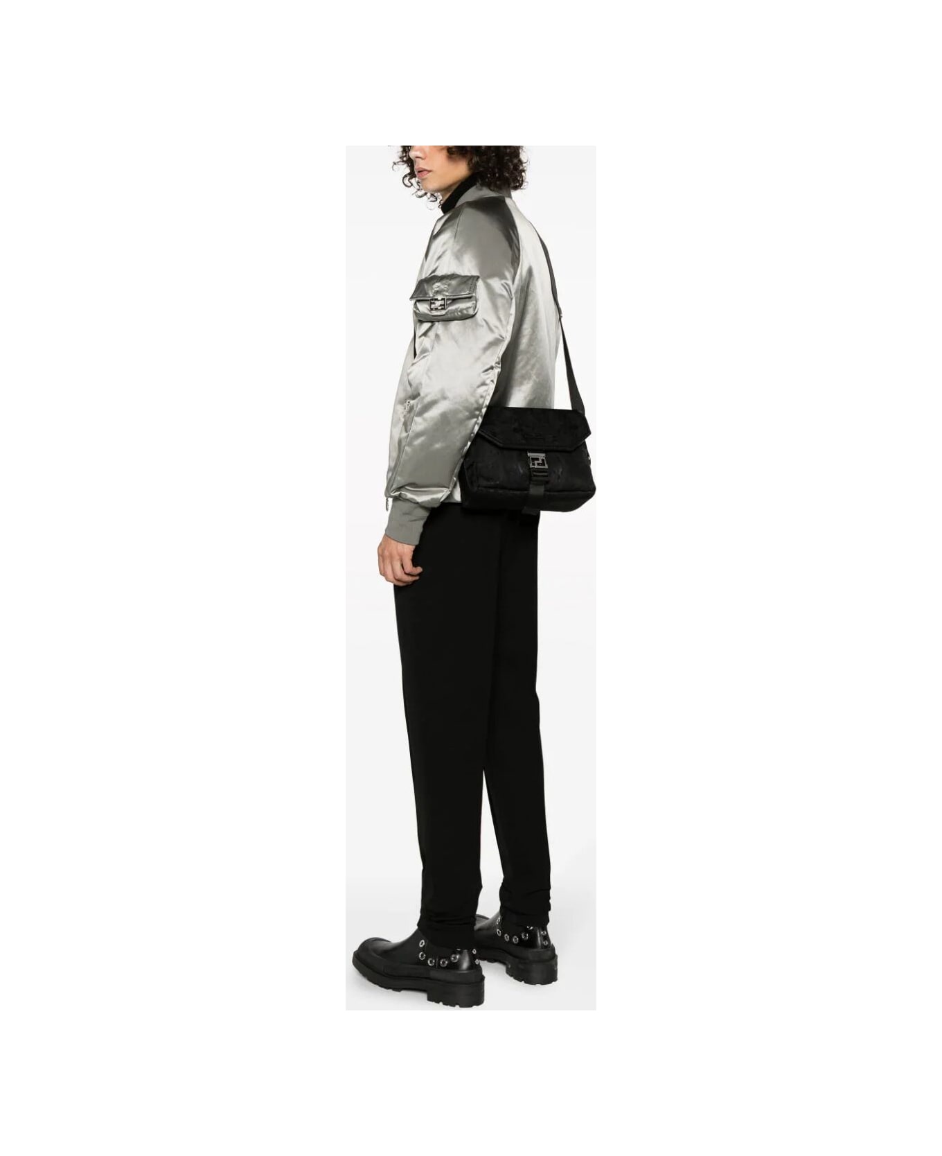 Versace Messenger Fabric Nylon Barocco - Xbody K60k607503 Ves bag