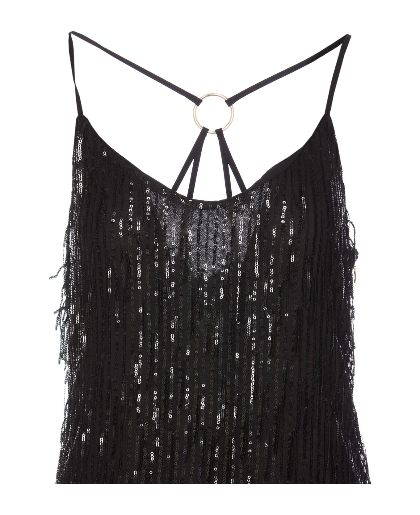 Liu-Jo Mini Sequins Dress - Black