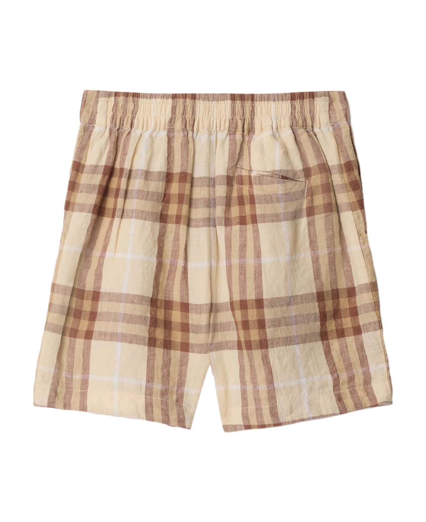 Burberry Check Linen Pants - Multicolor
