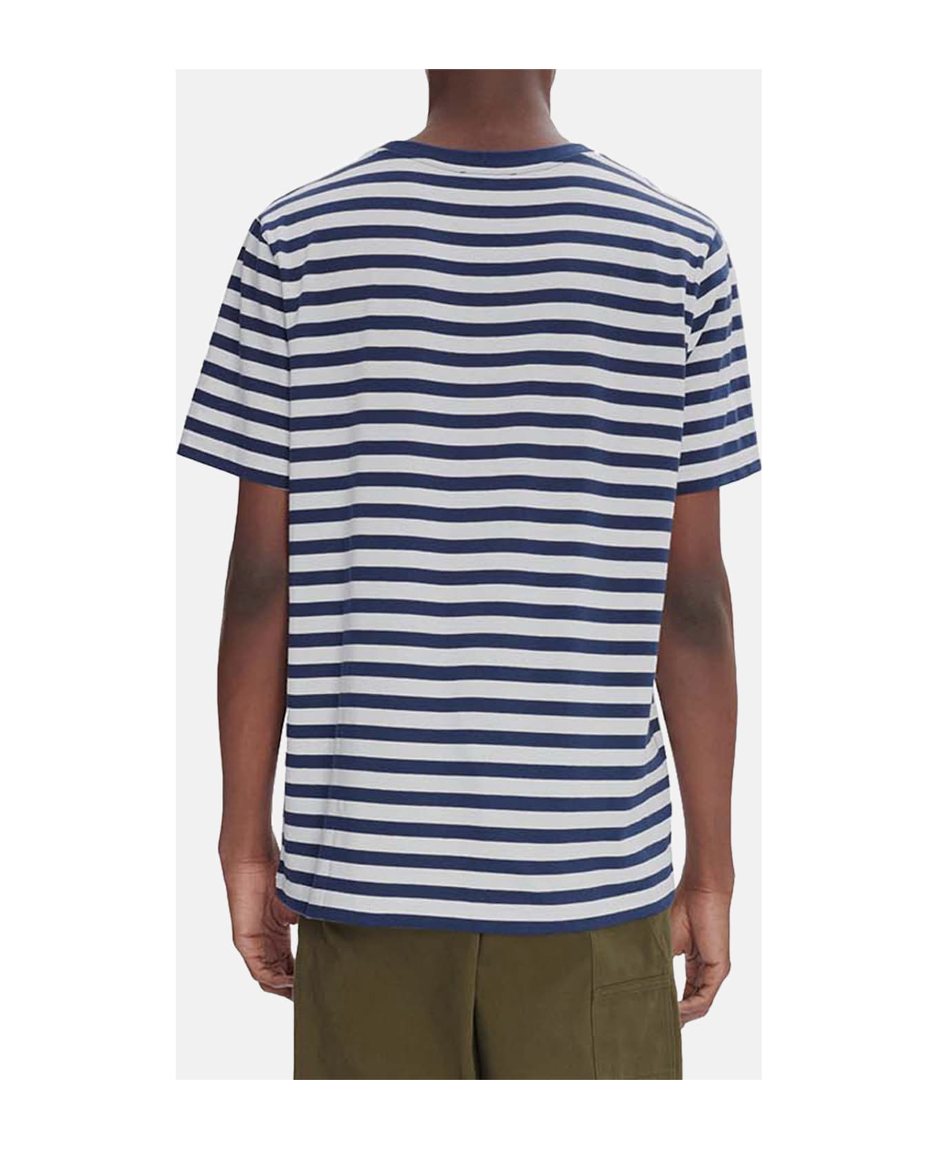 A.P.C. T-shirt Standard Apc Brode Raye - Blue