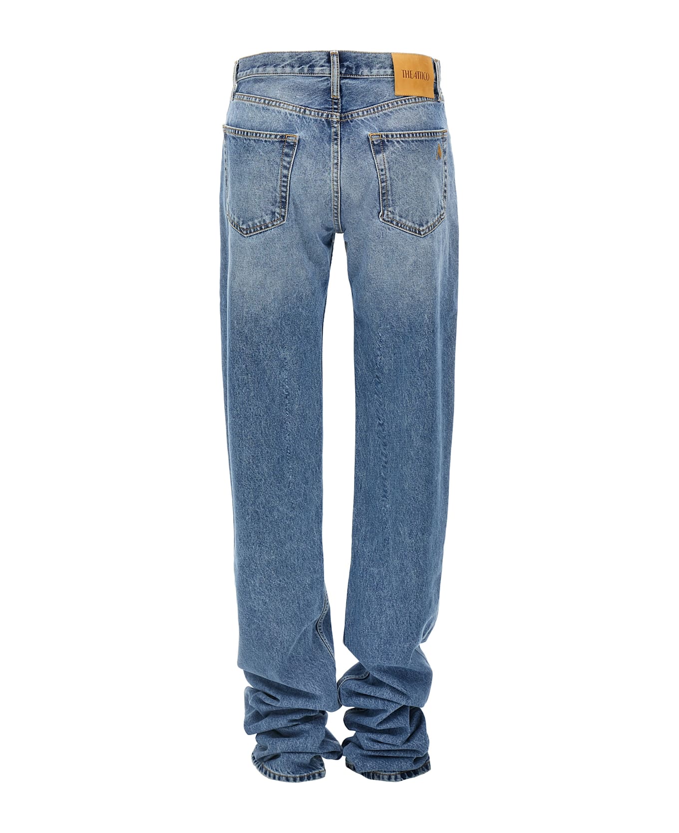 The Attico Long Denim Jeans - Blue