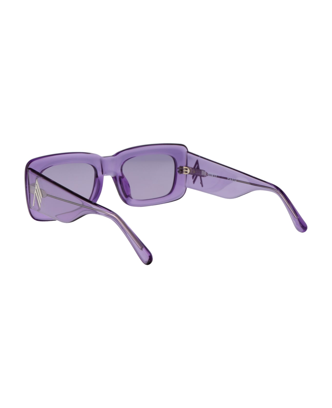 The Attico Marfa Sunglasses - 25 PURPLE SILVER PURPLE