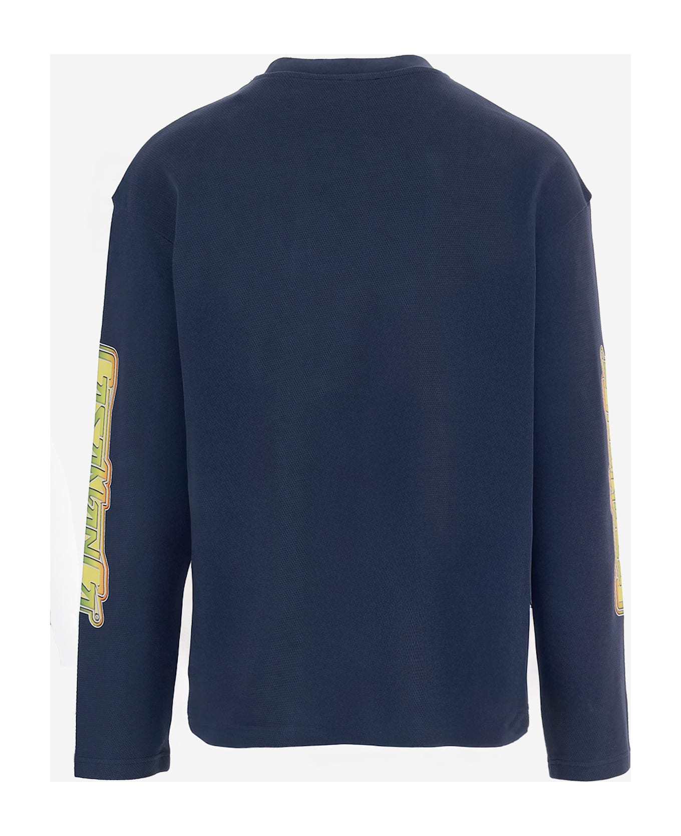 Casablanca Cotton Sweatshirt With Logo - Blue