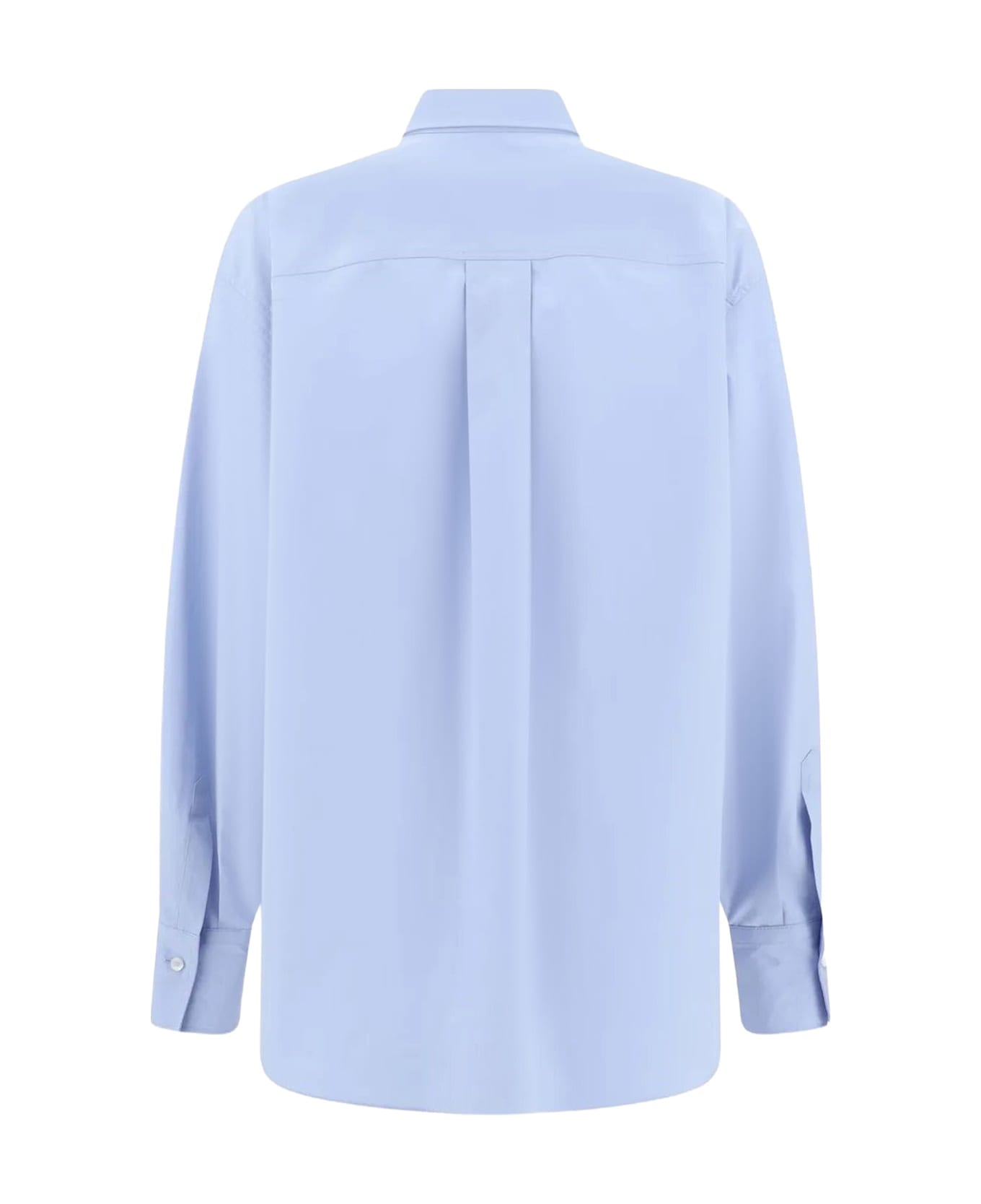 Brunello Cucinelli Cotton Shirt With Bow - Cielo