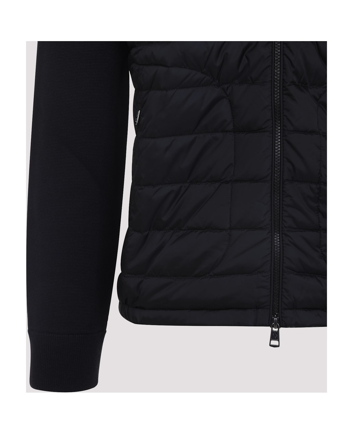 Moncler Cardigan Tricot Jacket - Black