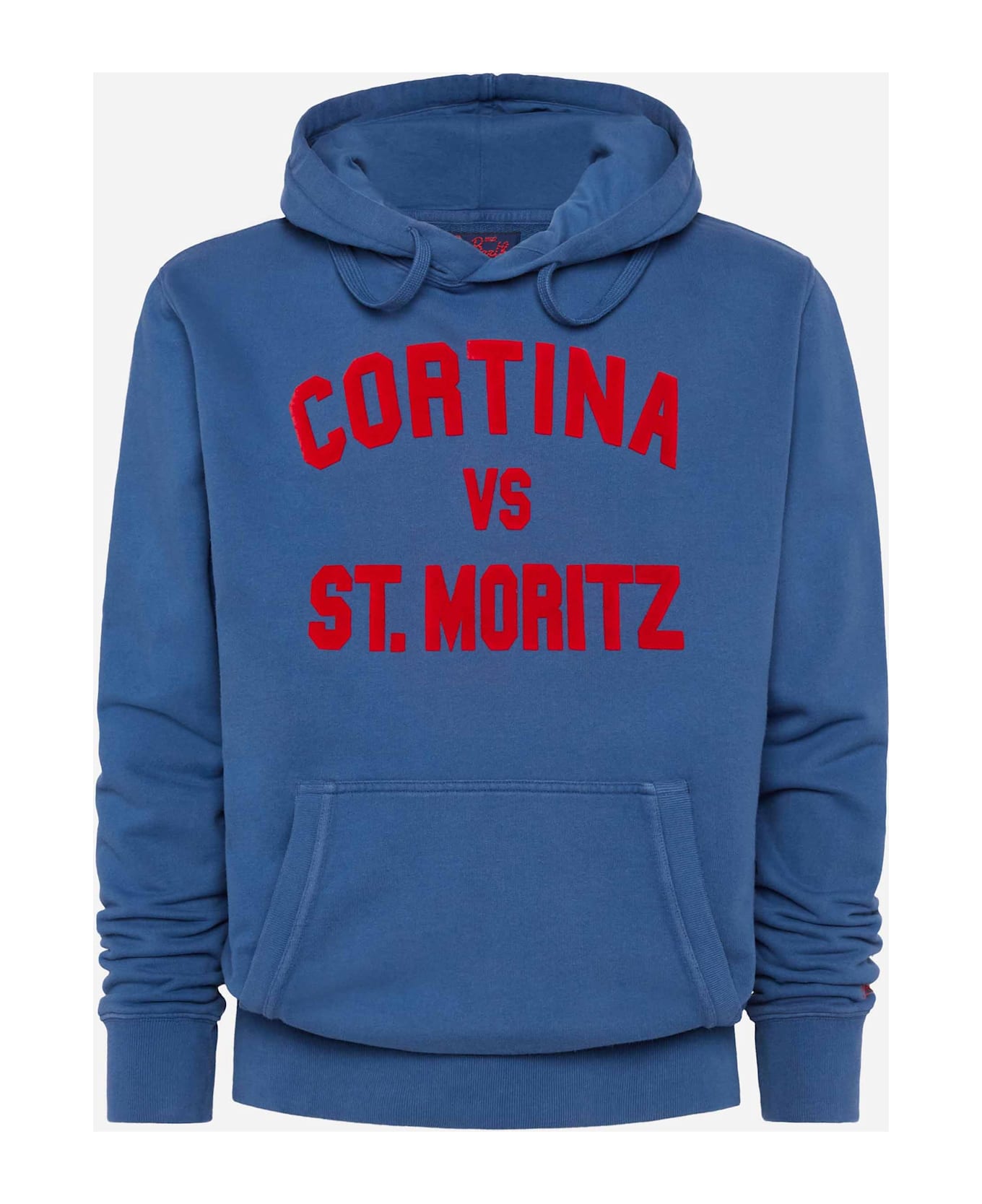 MC2 Saint Barth Cotton Fleece Sweatshirt Tribeca With Cortina Vs St. Moritz Print