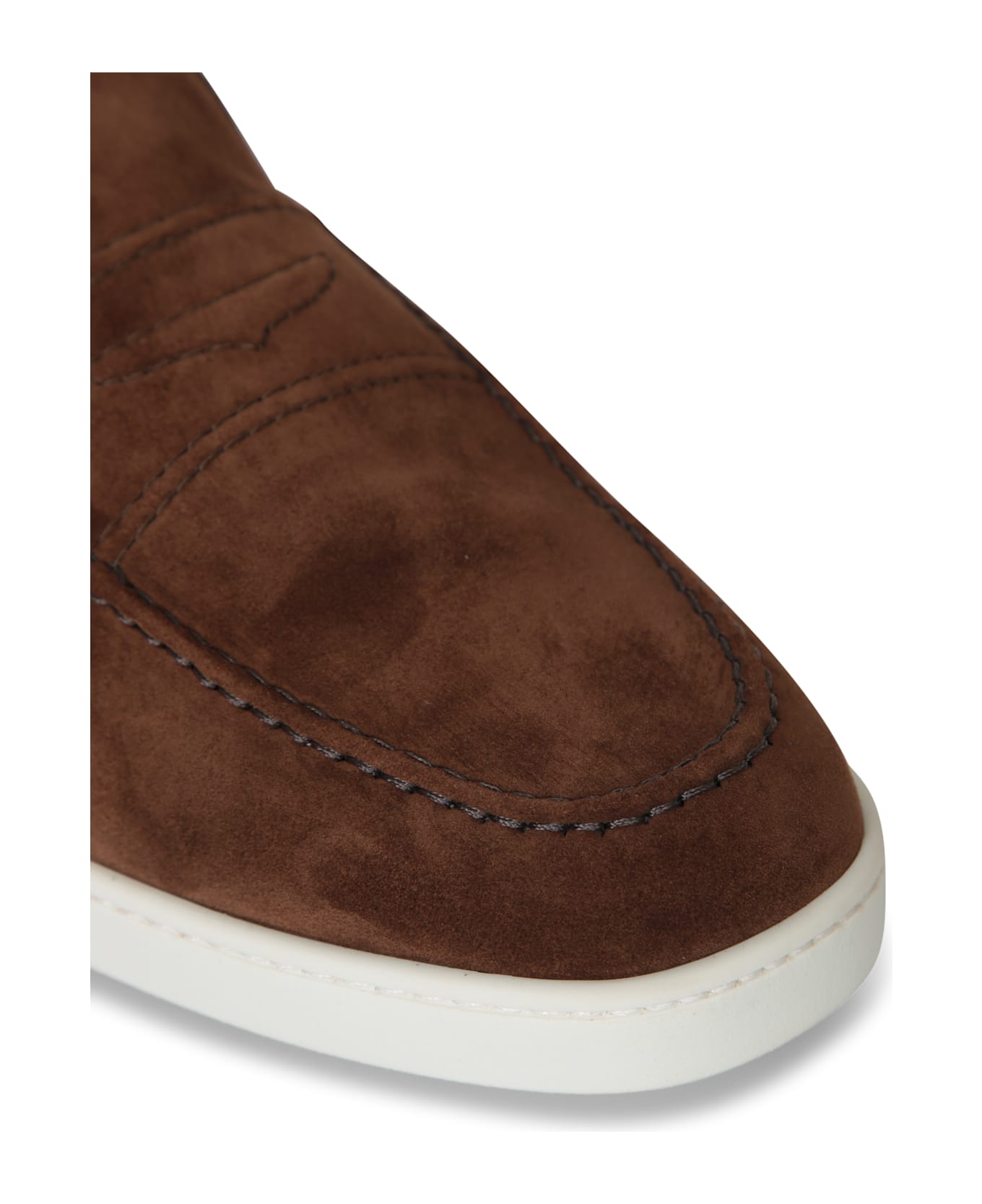 Church's Peebles Burnished Suede Loafer - Brown