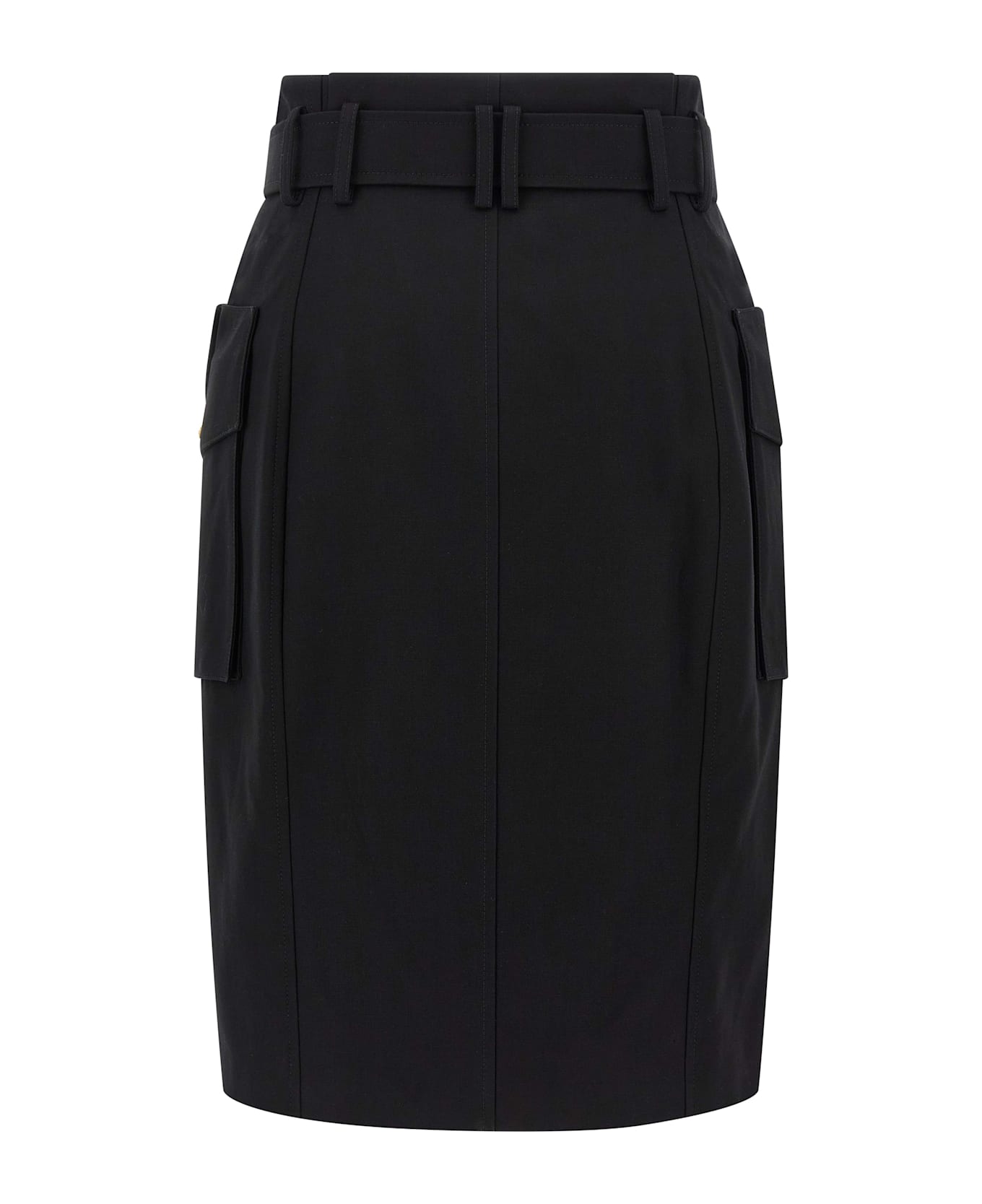 Balmain Wrap Skirt - Black  