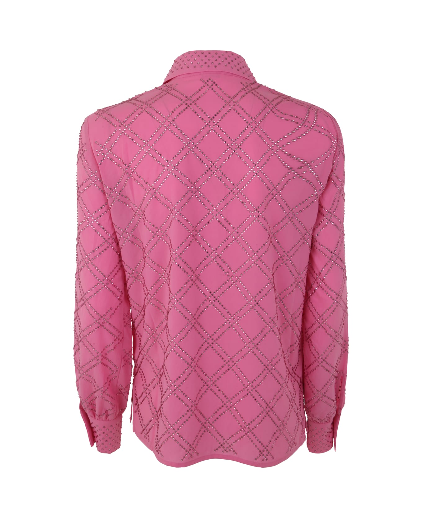 Parosh Polyester With Crystals Blouse - Pink