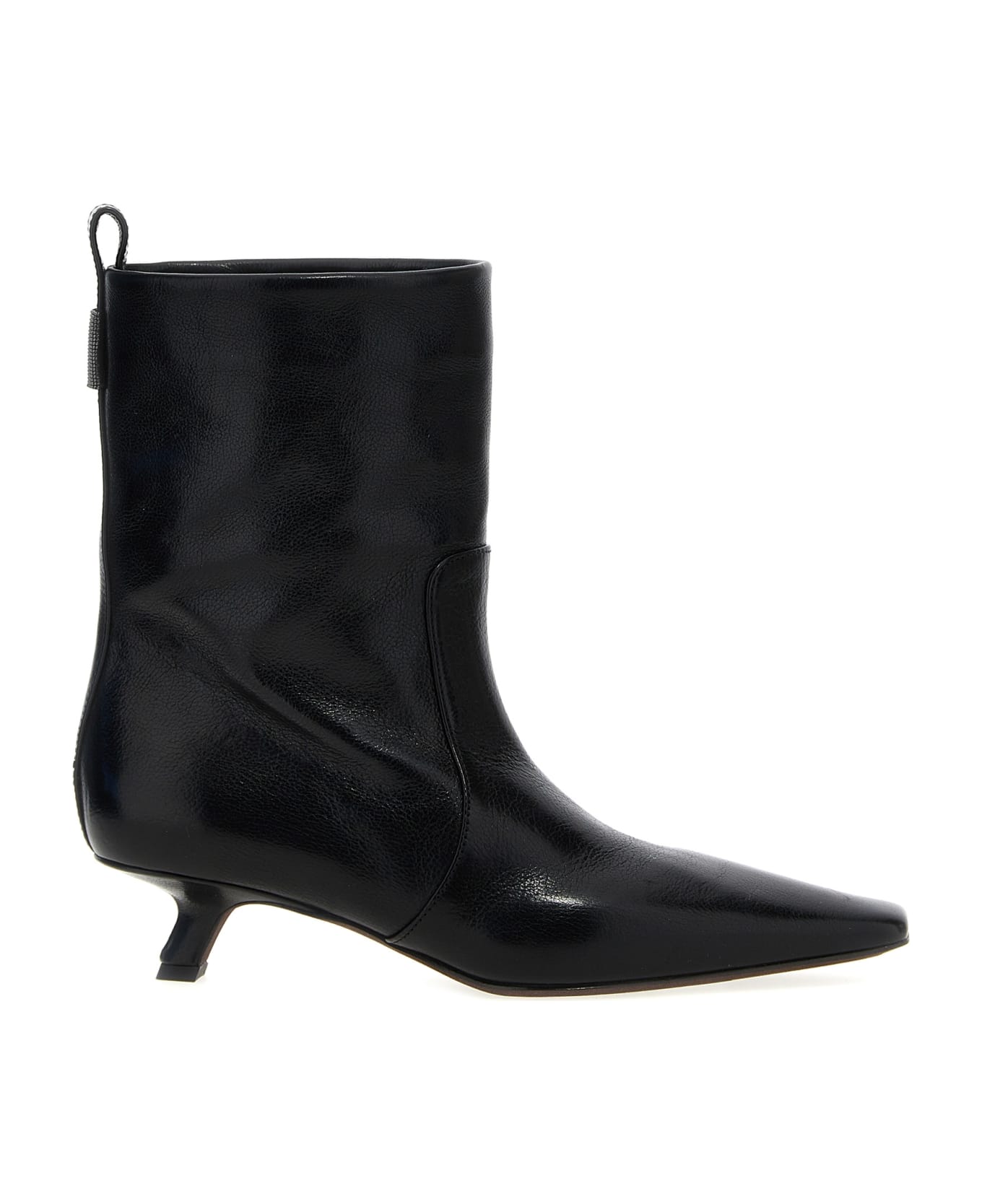 Brunello Cucinelli 'precious Detail' Ankle Boots - Black  