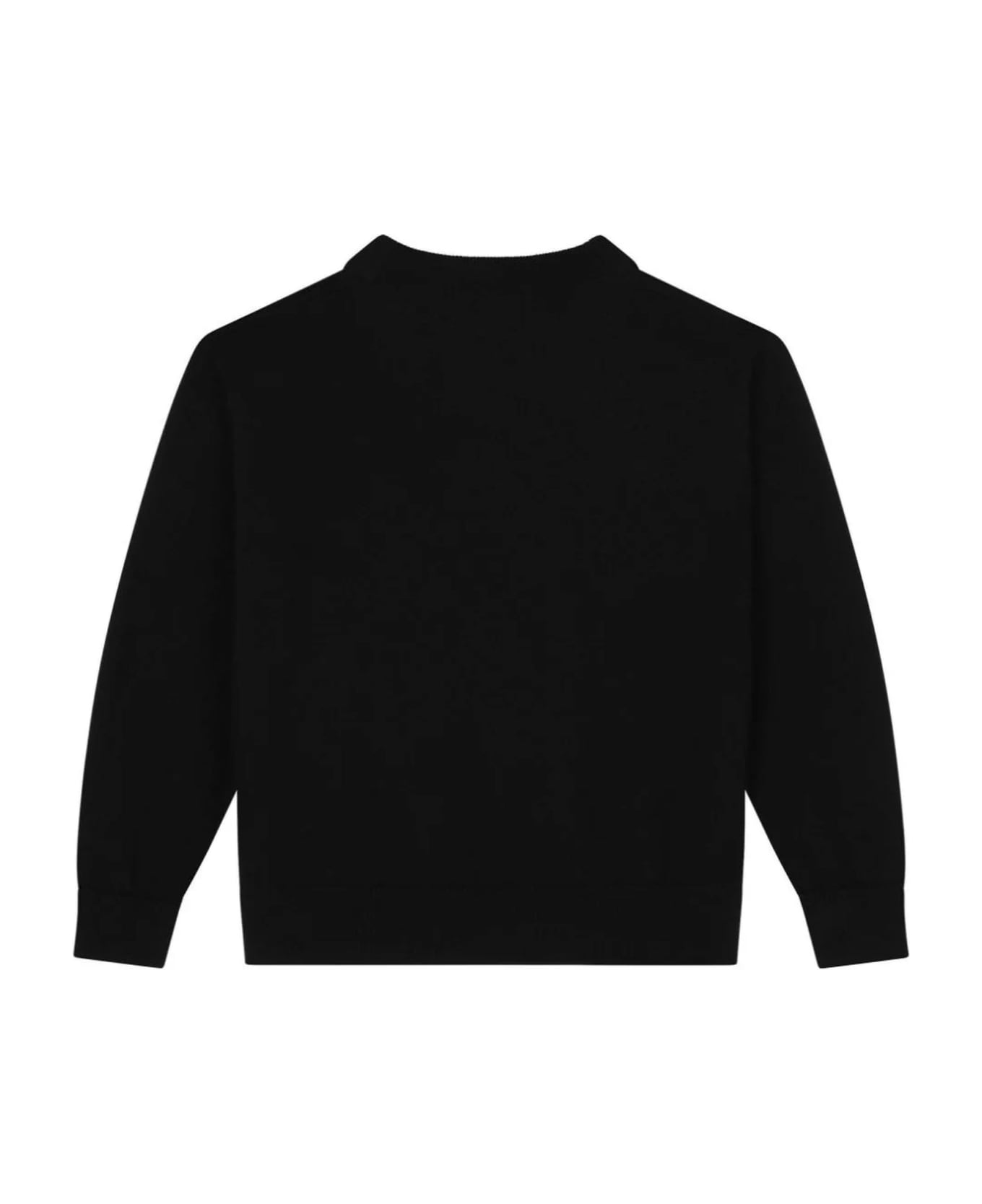 Dolce & Gabbana Black Virgin Wool Jumper - Nero ニットウェア＆スウェットシャツ