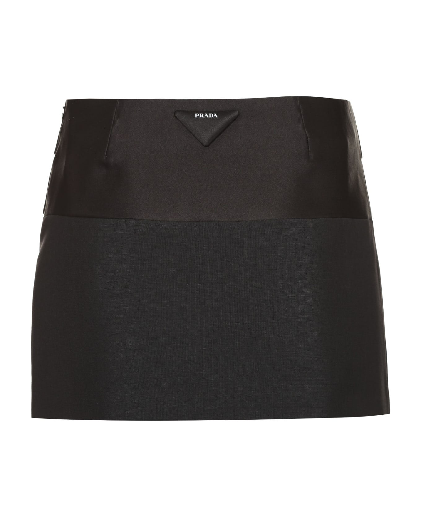 Prada Wool Blend Skirt - black