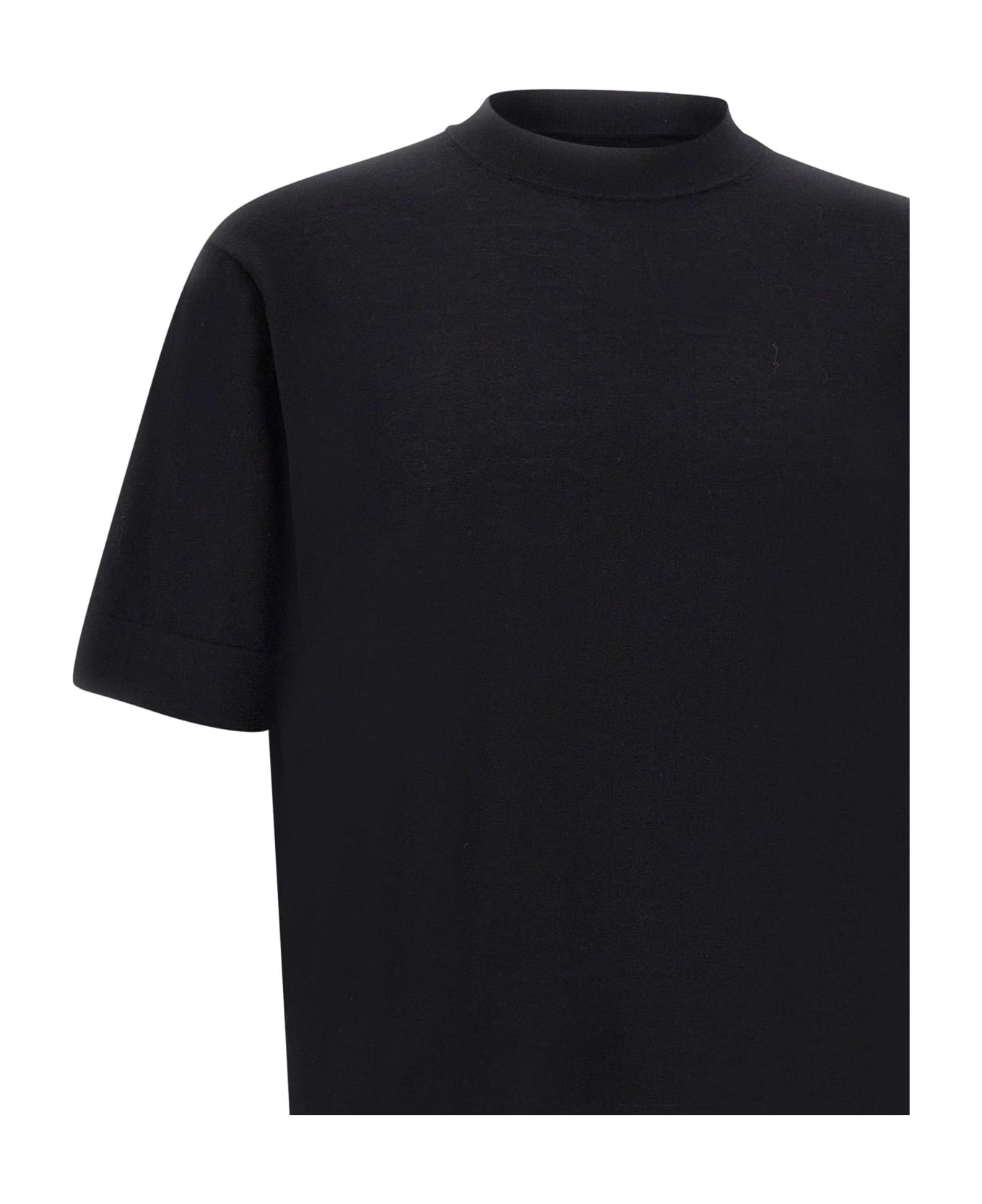 Filippo De Laurentiis Cotton Crepe T-shirt - BLACK