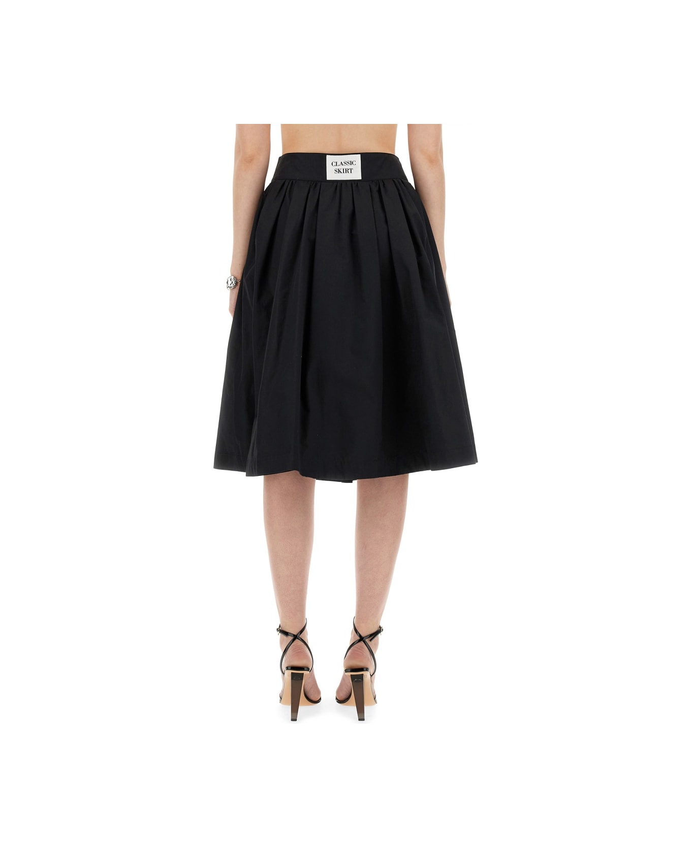 Moschino Poplin Skirt - BLACK