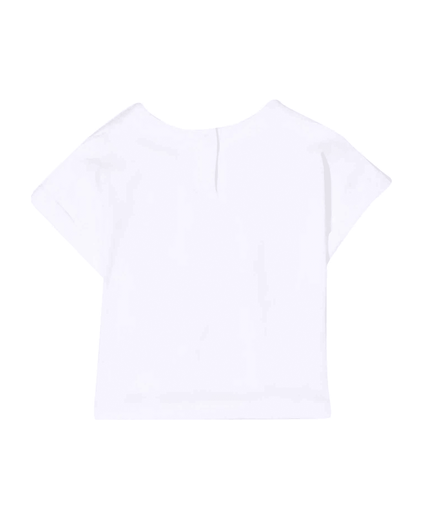 Moncler White T-shirt Baby Unisex - WHITE