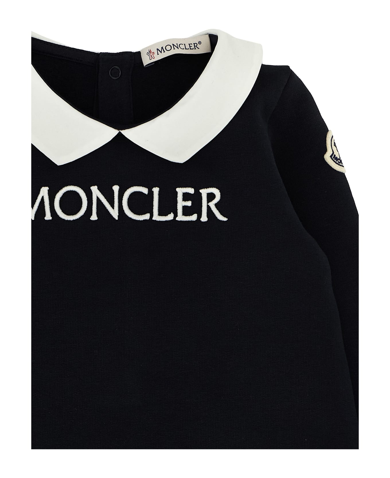 Moncler Logo Embroidery Jumpsuit - Black  