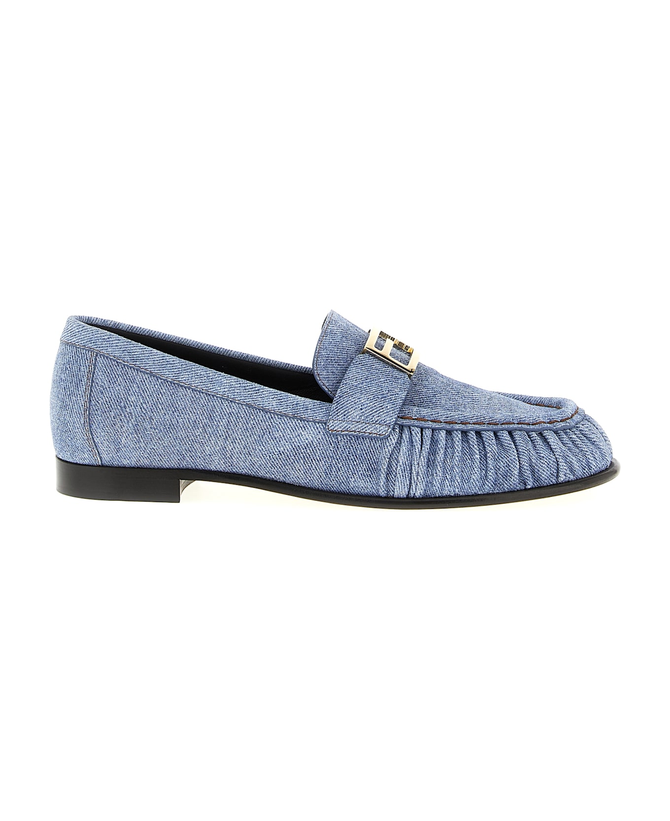 Fendi 'baguette' Loafers - Light Blue