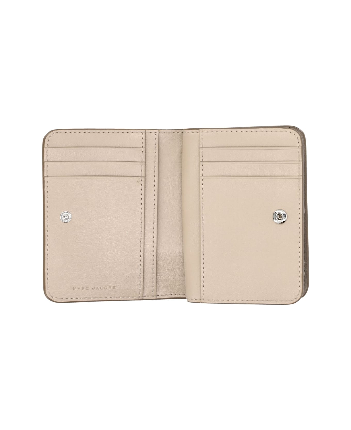 Marc Jacobs The Covered J Marc Bi-fold Mini Wallet - CEMENT