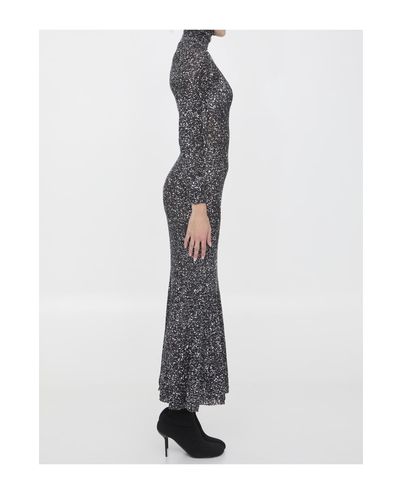 Balenciaga Sequin Maxi Dress - BLACK