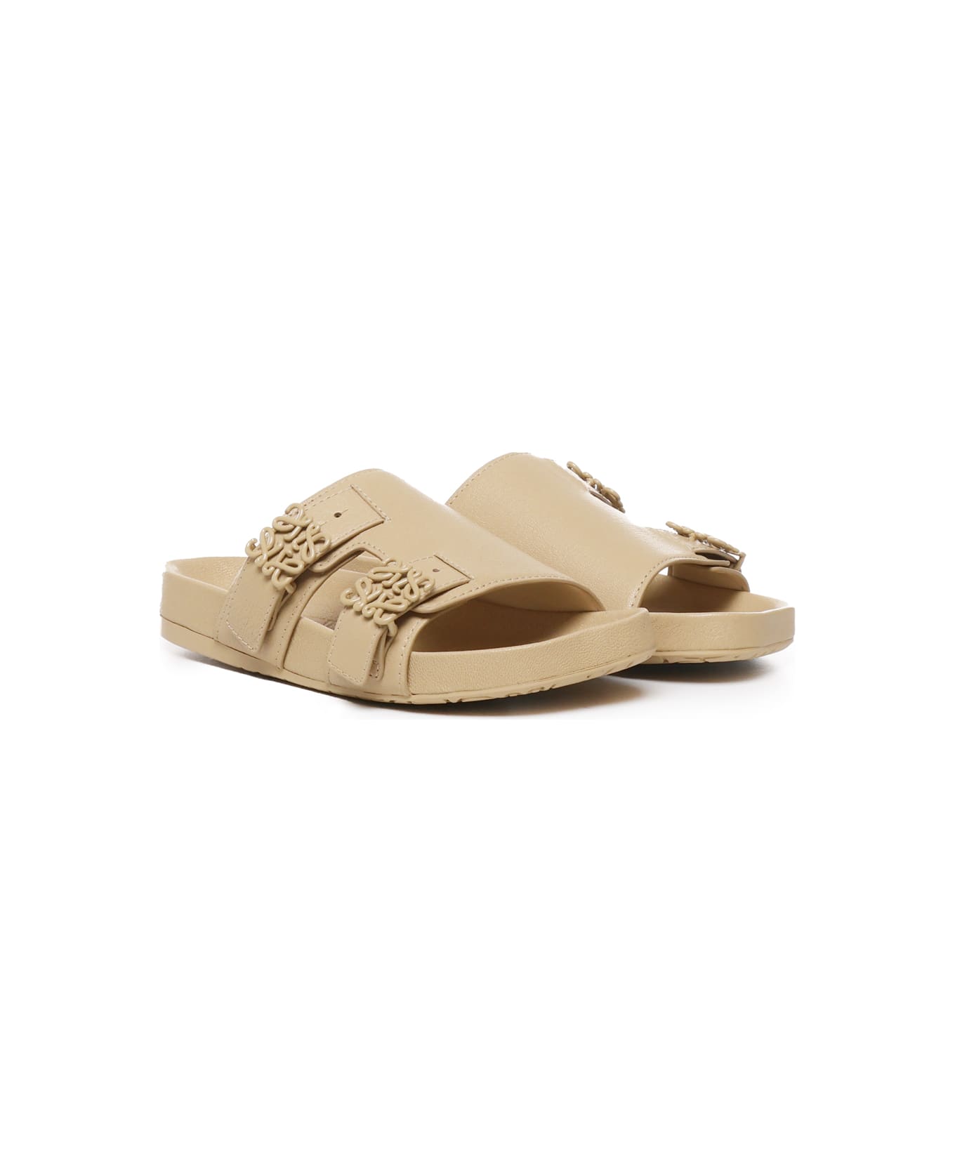 Loewe Goat Leather Slide Sandal - MEDIUM CONCEALER