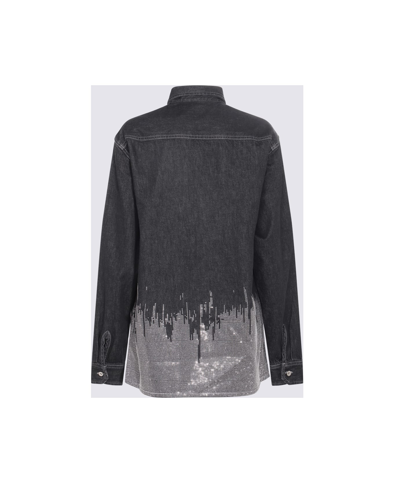 J.W. Anderson Dark Grey Cotton Denim Shirt Jacket - GREY/SILVER